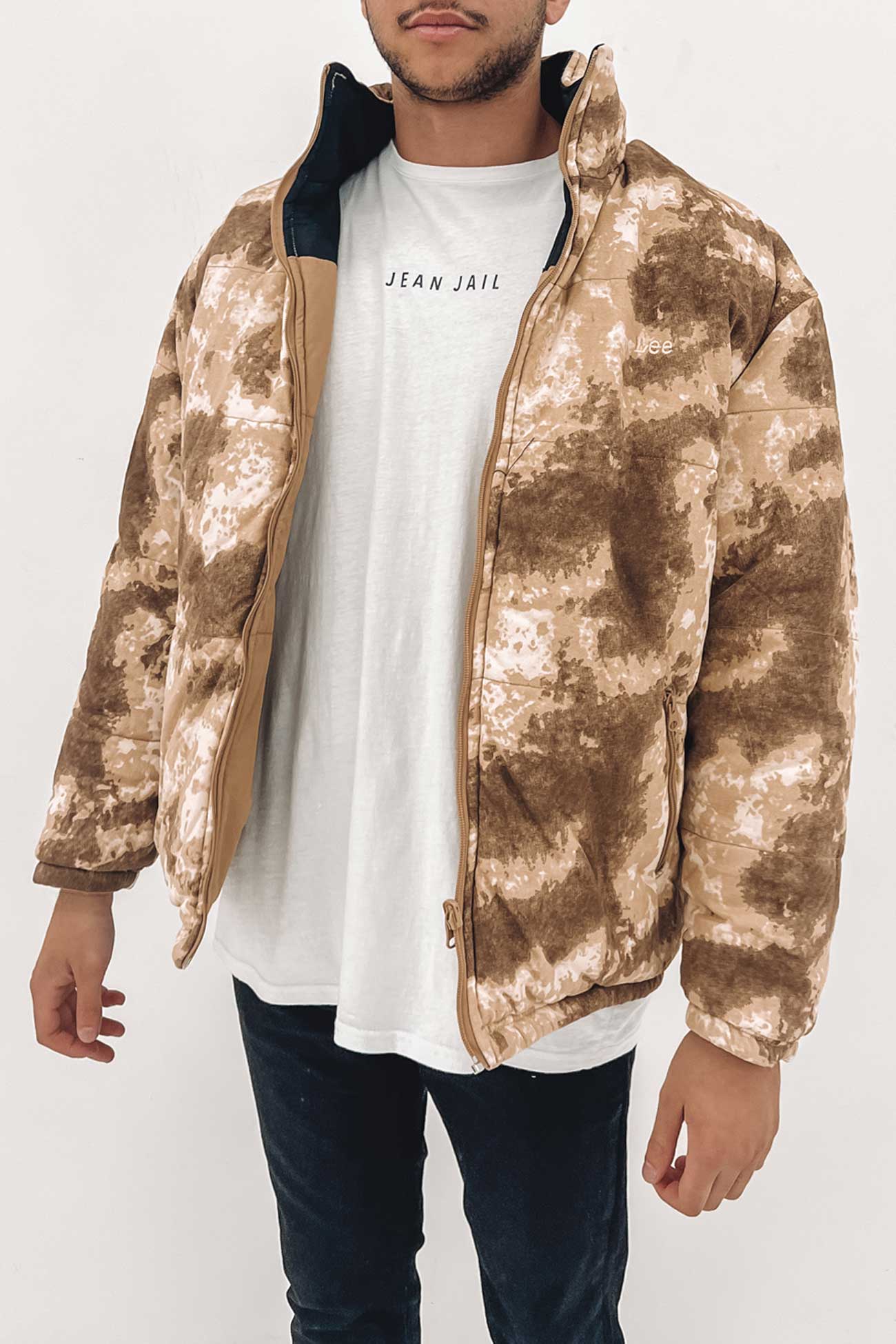 Lee Reversible Puffer Sand Dune Camo