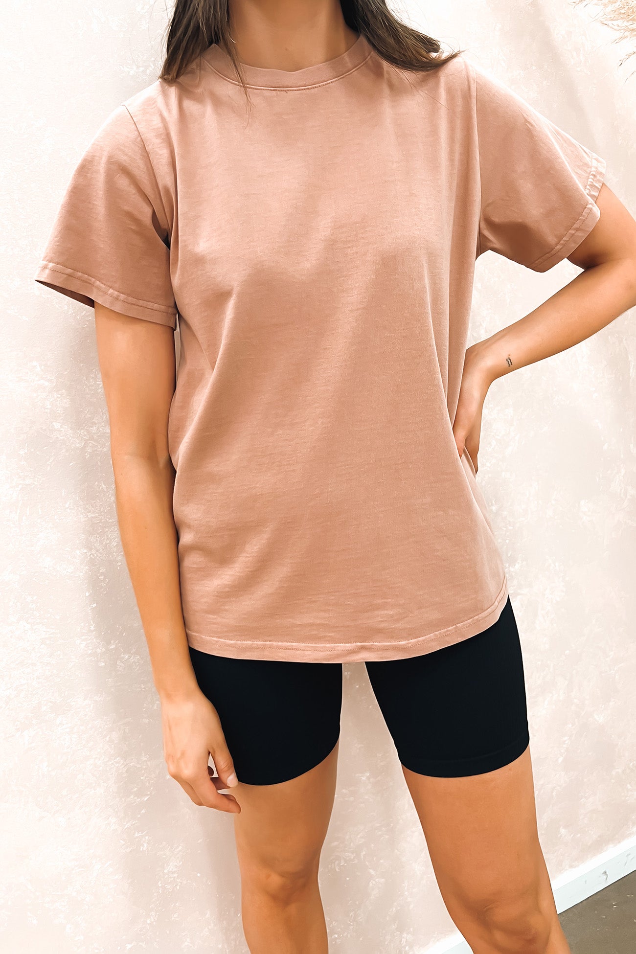 Leni Drop Tee Tan