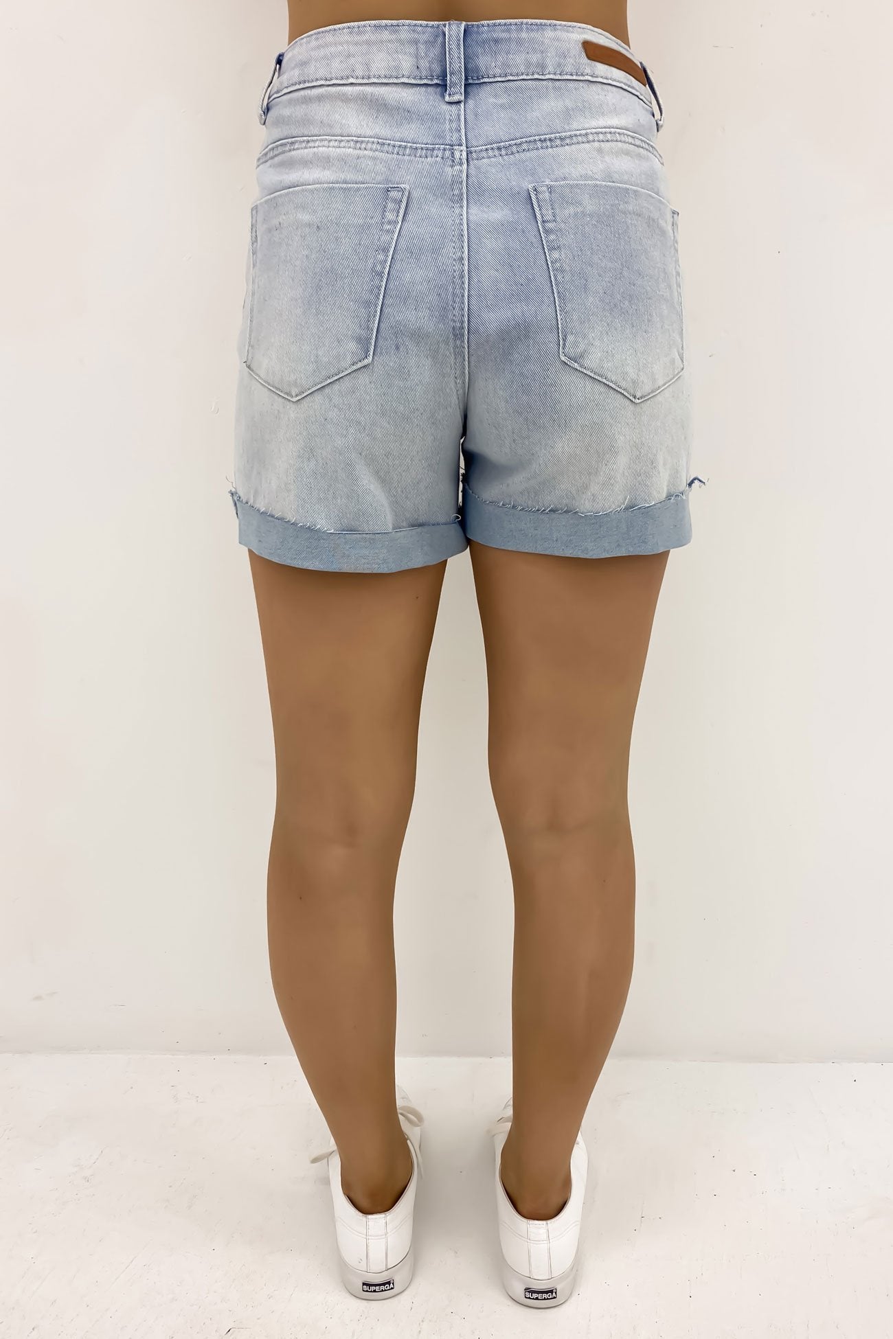 Liam Denim Short Light Blue