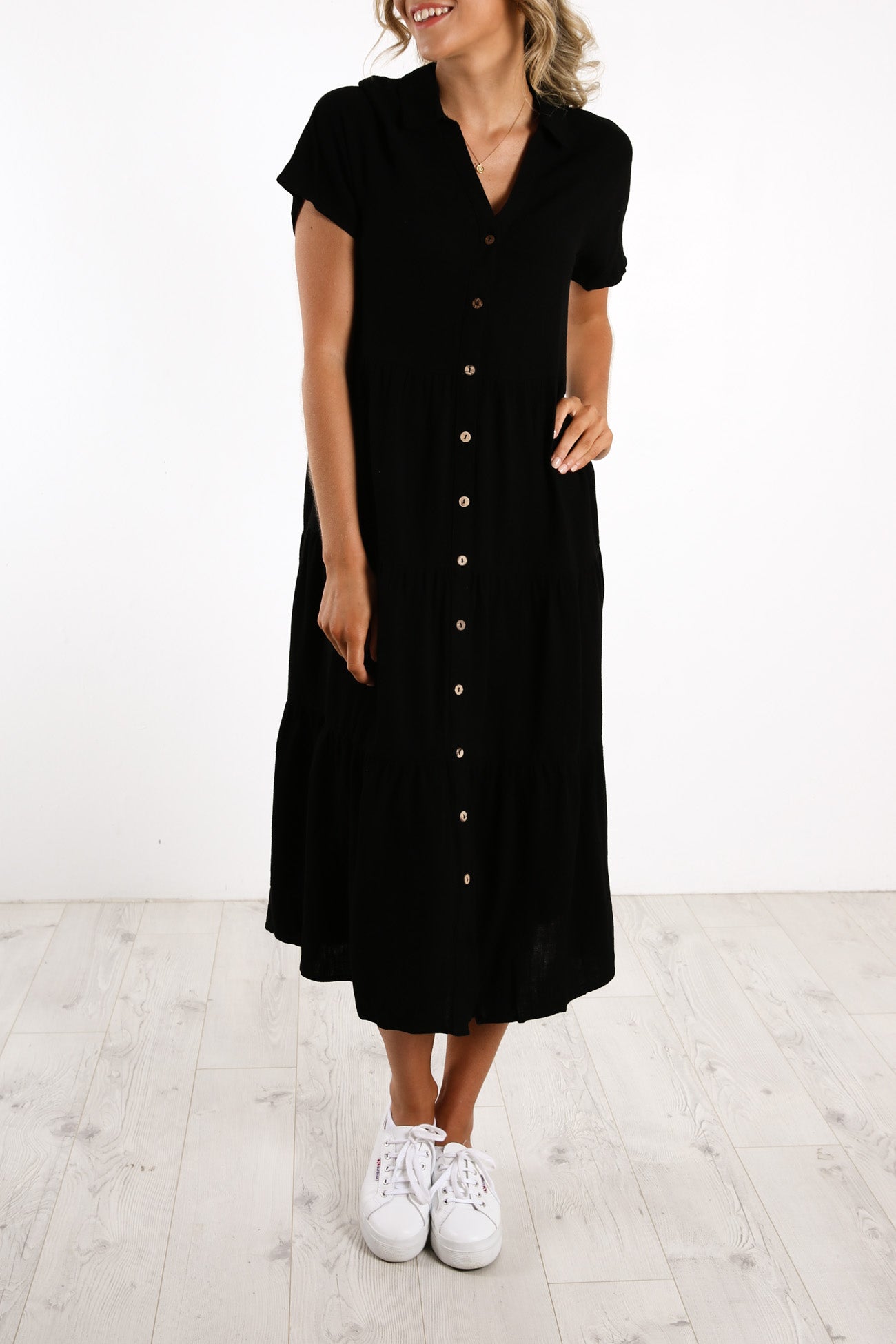 Little Paradise Midi Dress Black