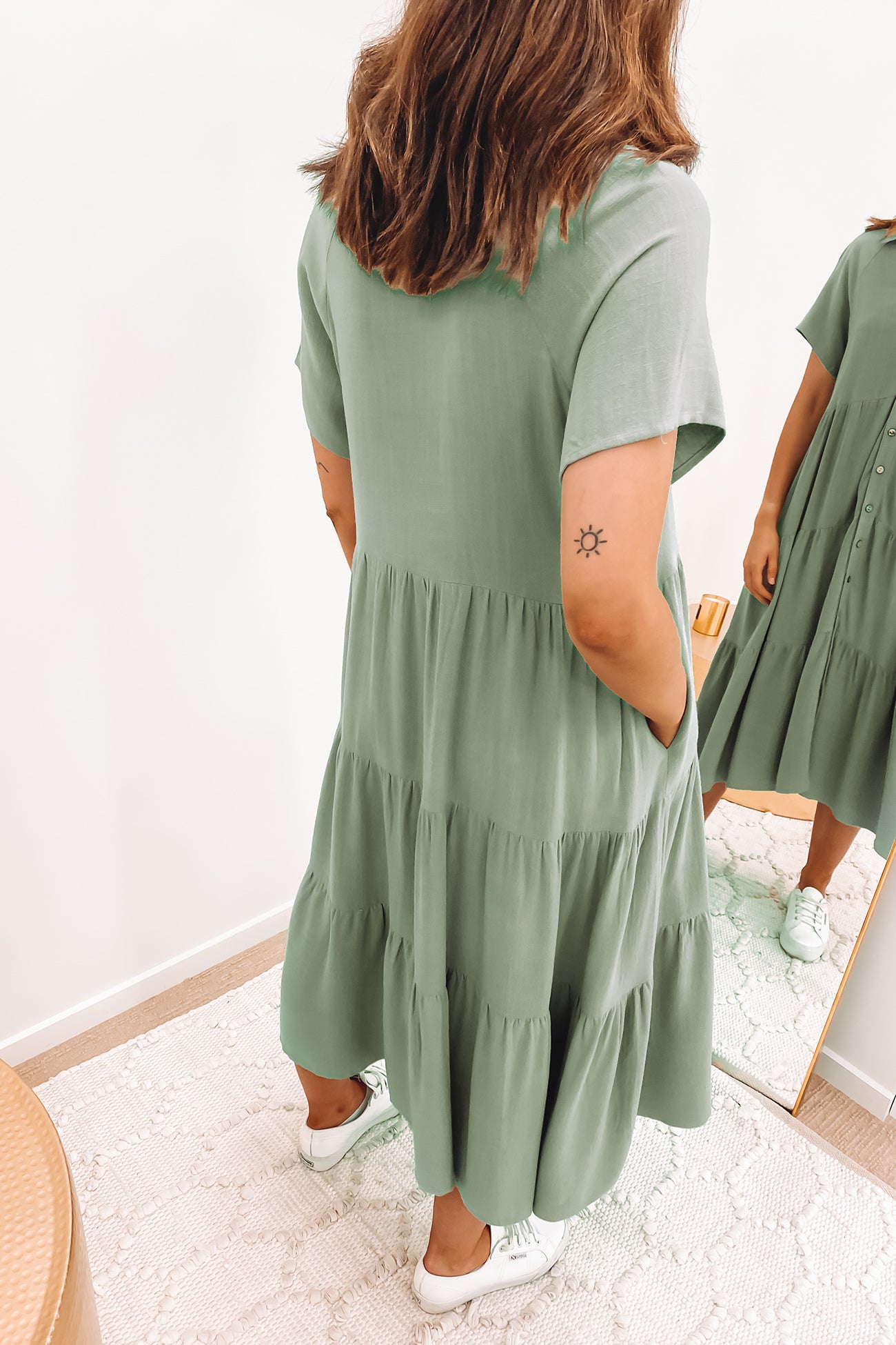 Little Paradise Midi Dress Sage