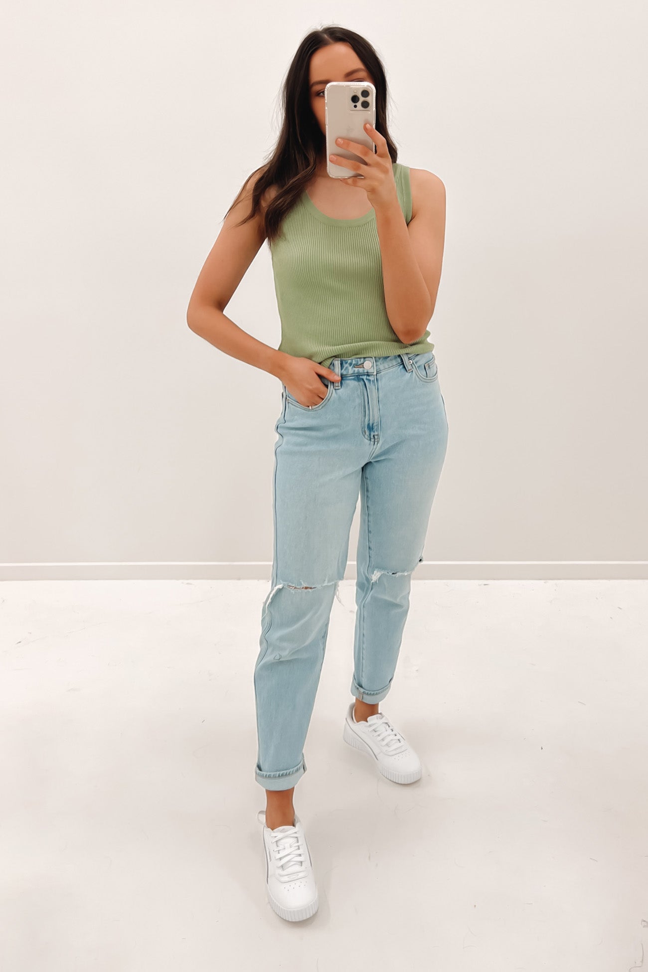 Lyndzi Top Khaki