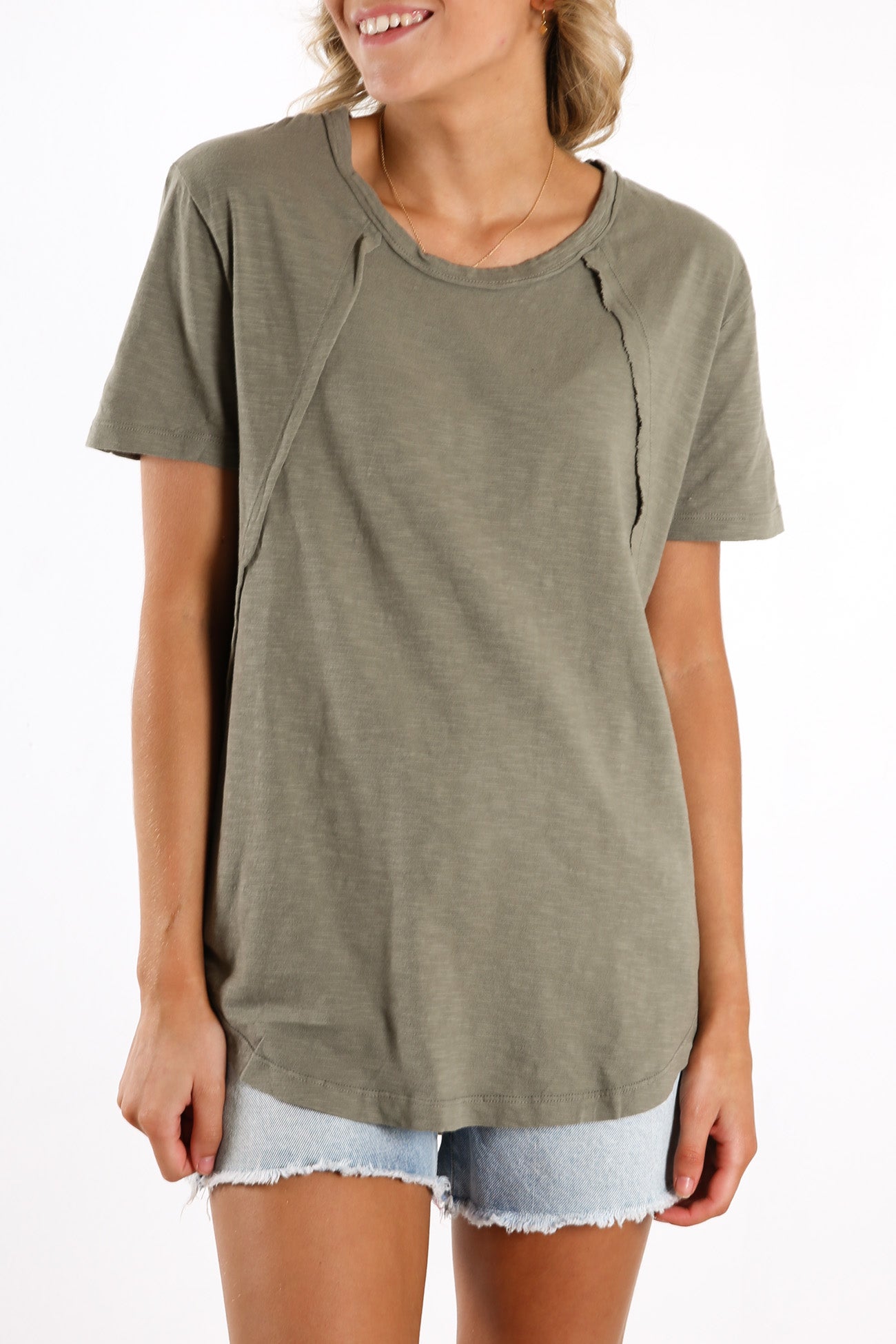 Mackenzie Short Sleeve Tee Khaki