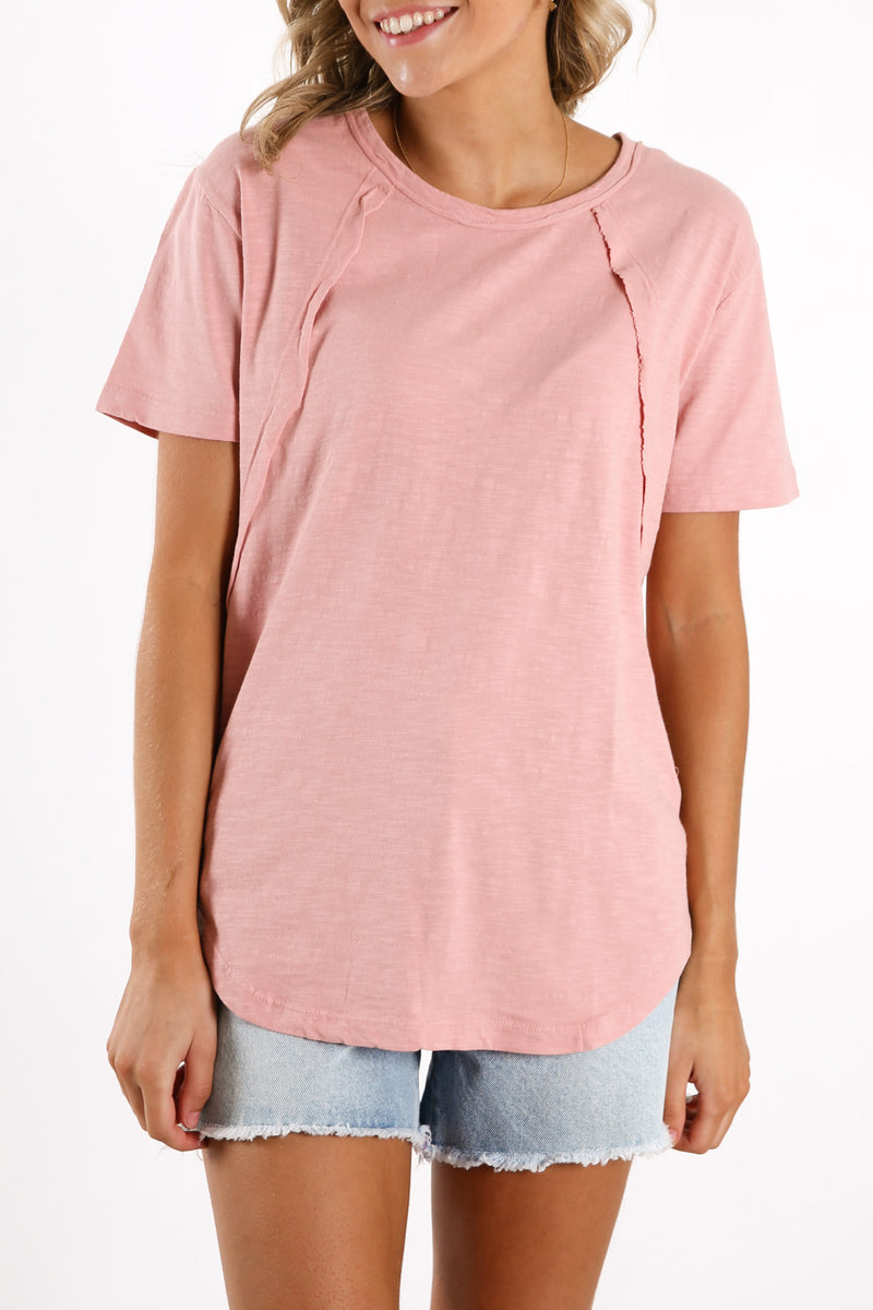 Mackenzie Short Sleeve Tee Pink