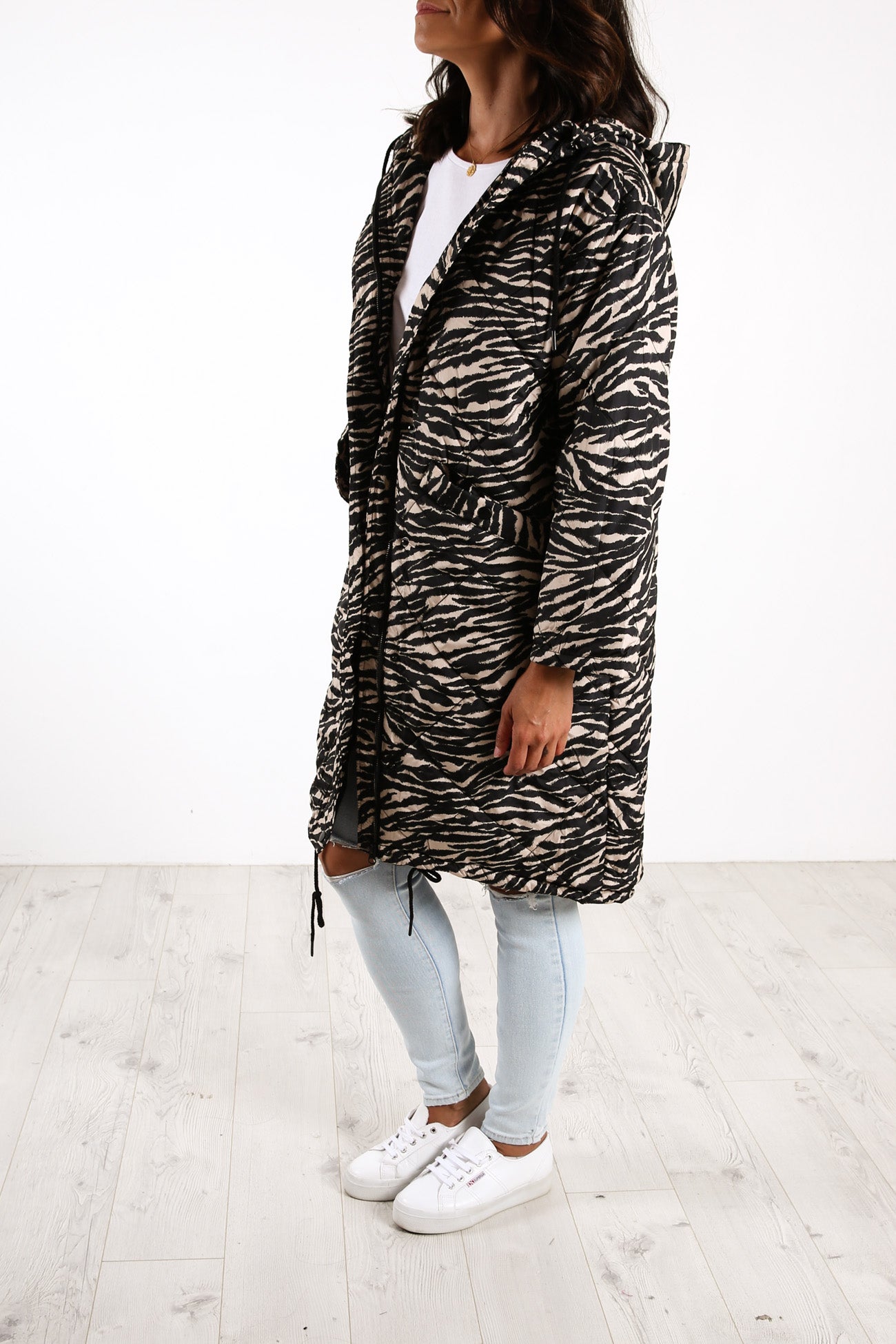 Madison Puffer Jacket Zebra