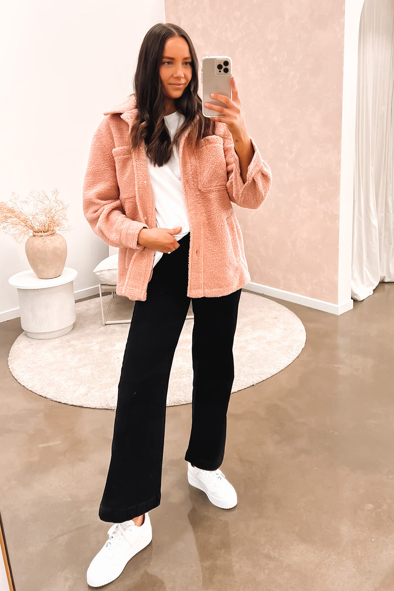 Blush 2025 sherpa jacket