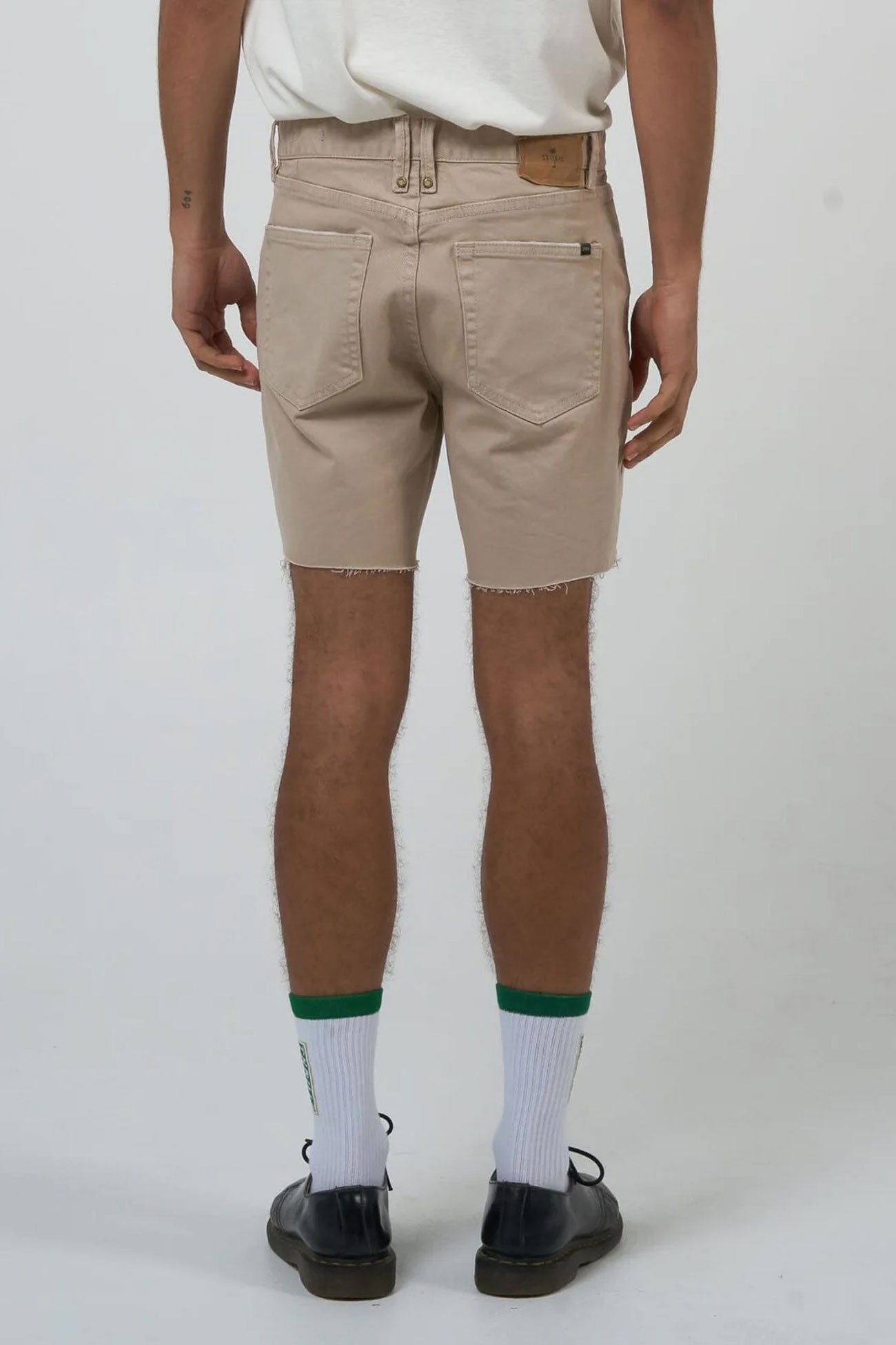 Mandude Denim Short Smokey Taupe