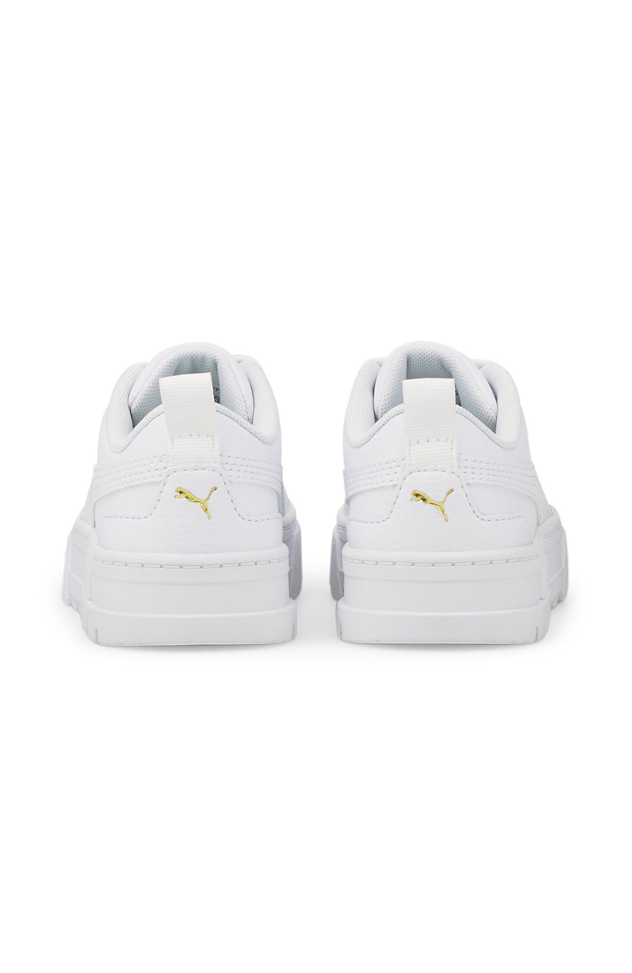 Mayze Leather Kids Sneaker Puma White Puma Team Gold