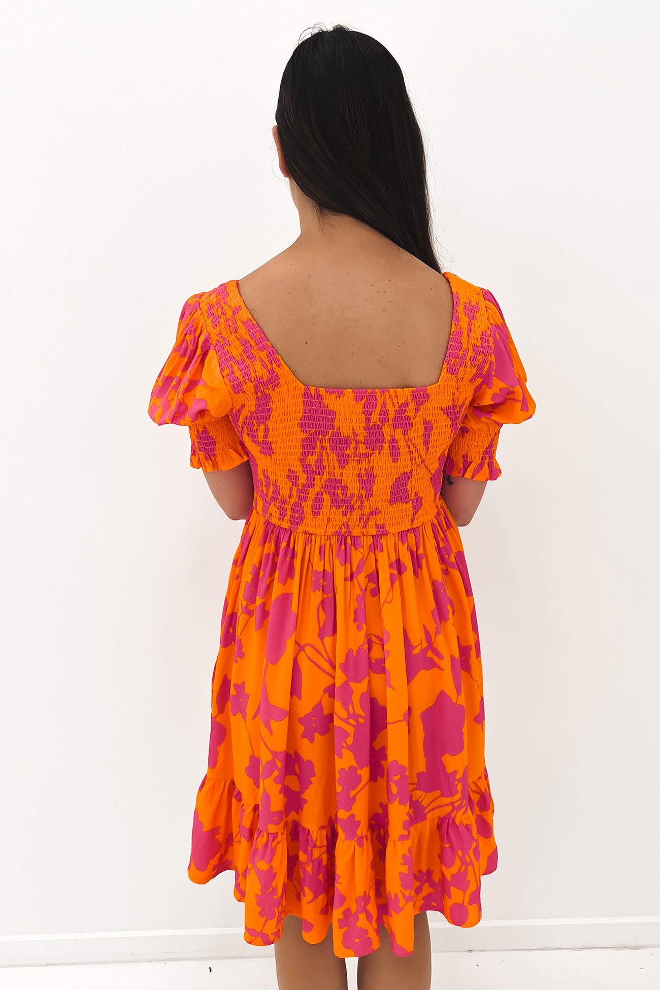 Melissa Mini Dress Orange Pink