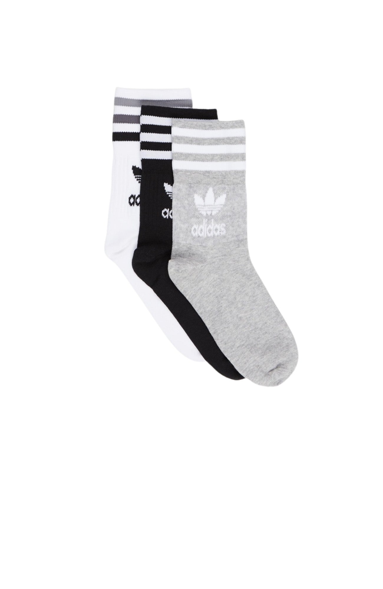 Mid Cut Crew Socks 3 Pairs Multi