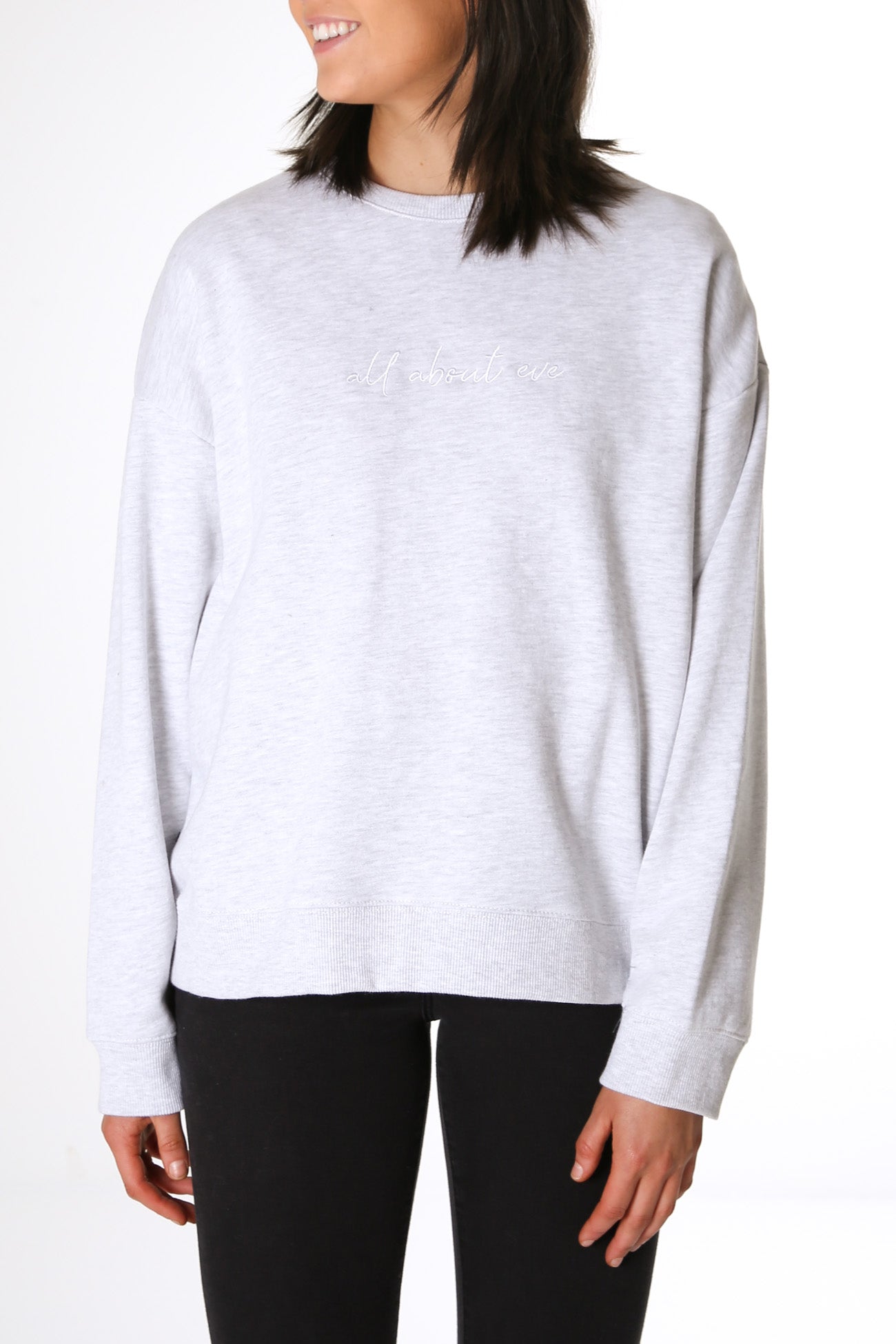 Mika Oversized Crew Snow Marle