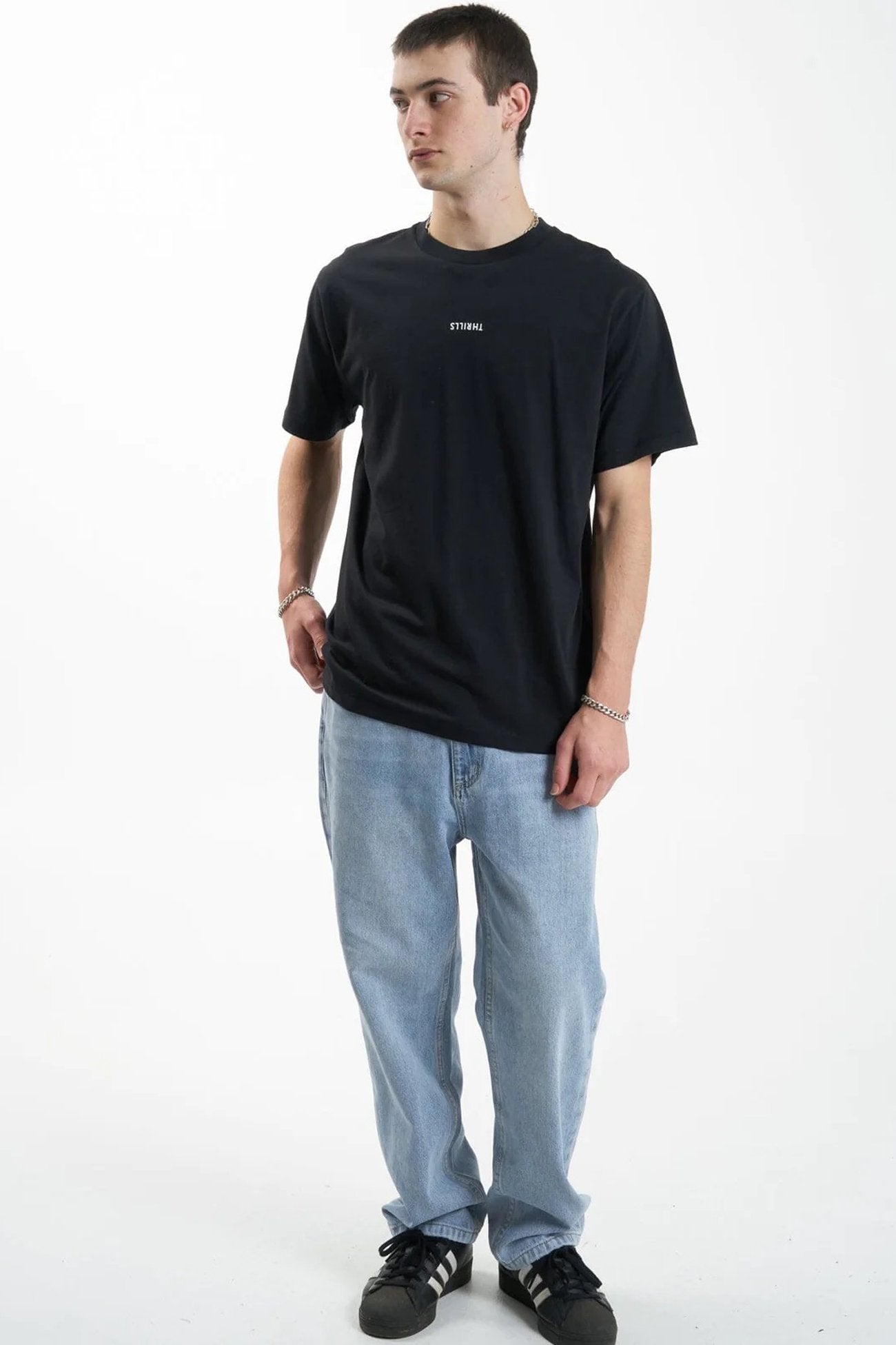 Minimal Thrills Merch Fit Tee Washed Black