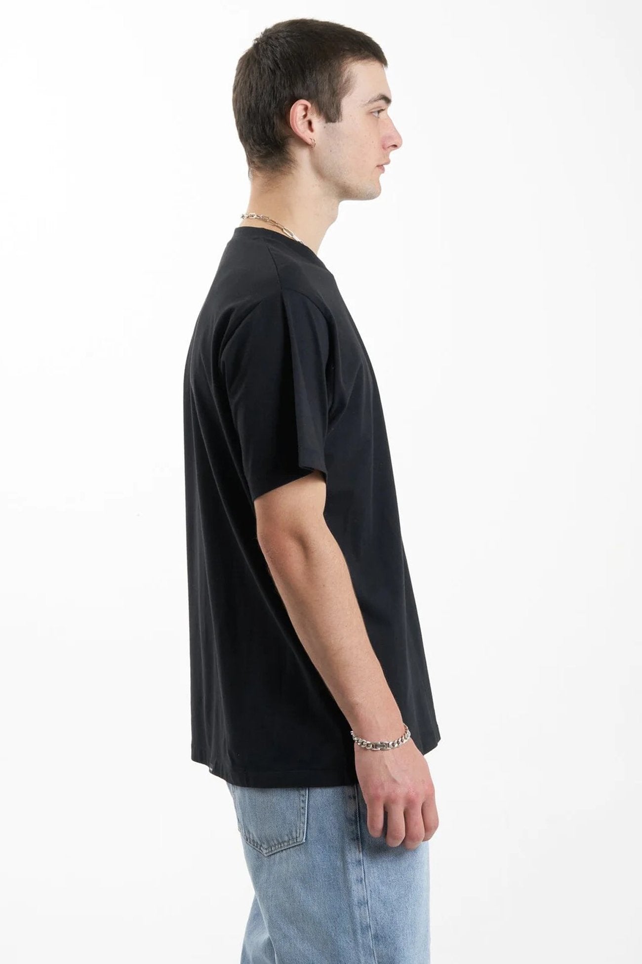 Minimal Thrills Merch Fit Tee Washed Black