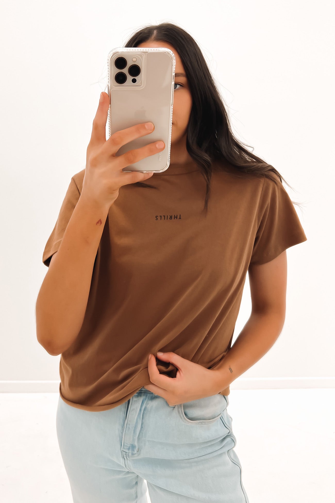 Minimal Thrills Relaxed Tee Bronze