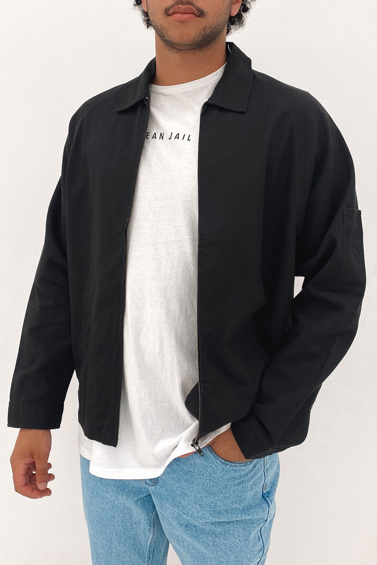 Minimal Thrills Work Jacket Washed Black