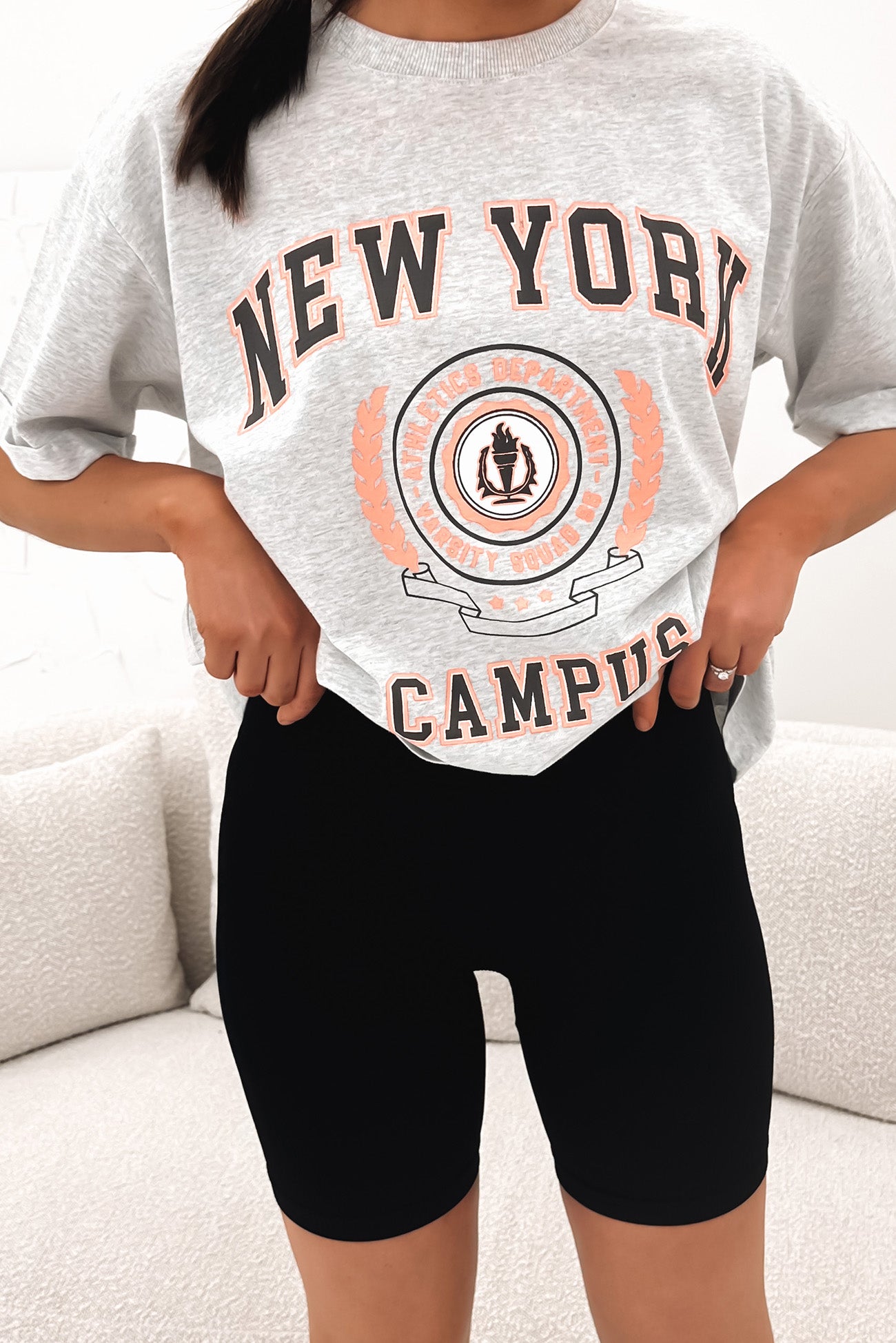 NY Campus Tee Snow Marle