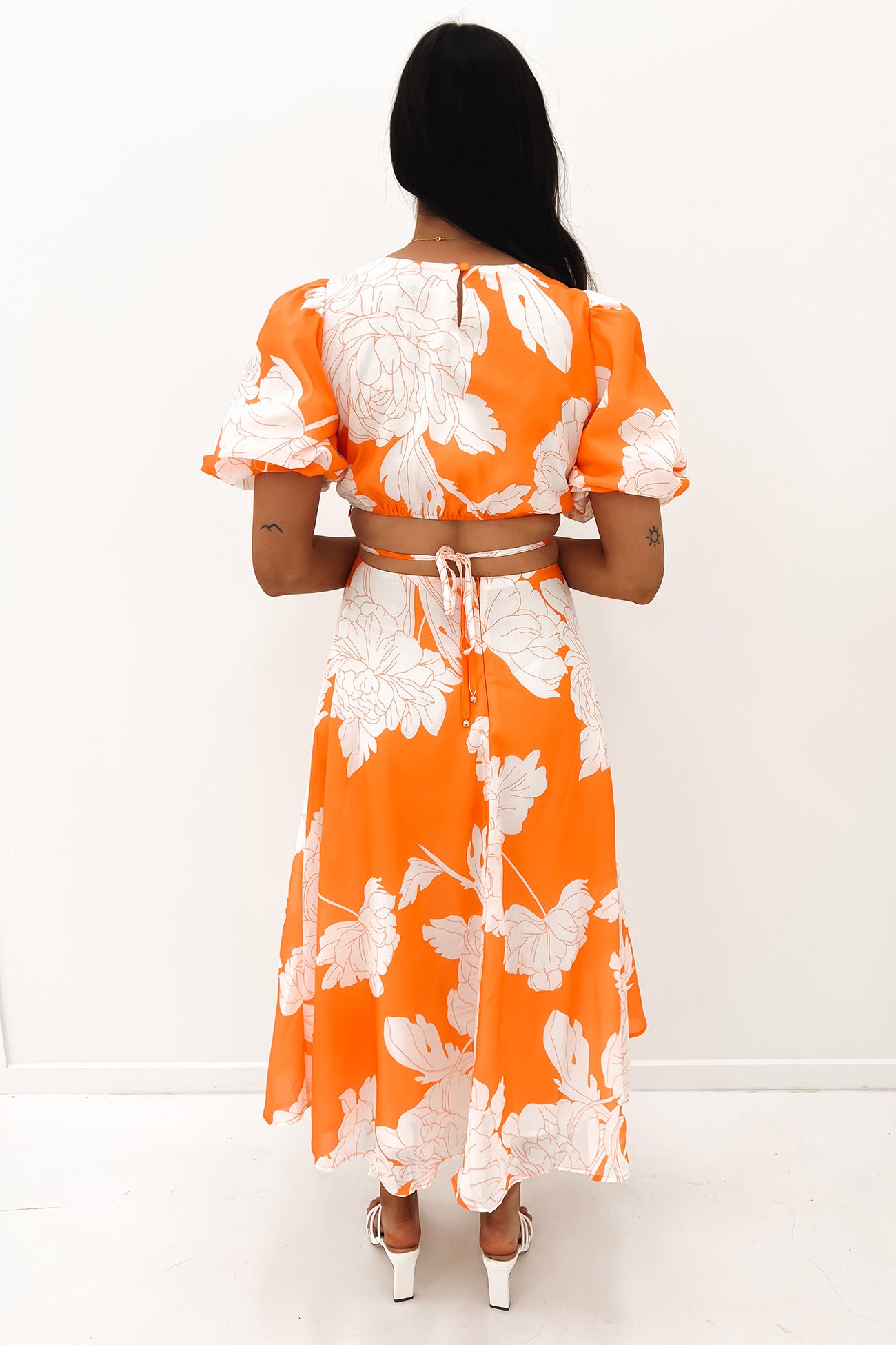 Nicole Maxi Dress Orange