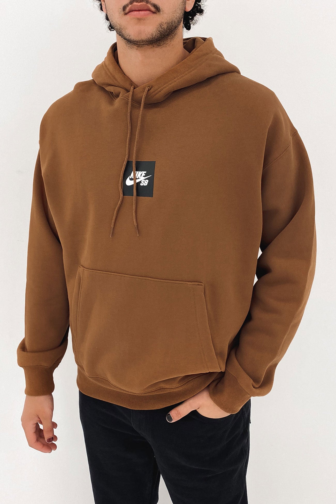 Nike SB Box Logo Hoodie Ale Brown