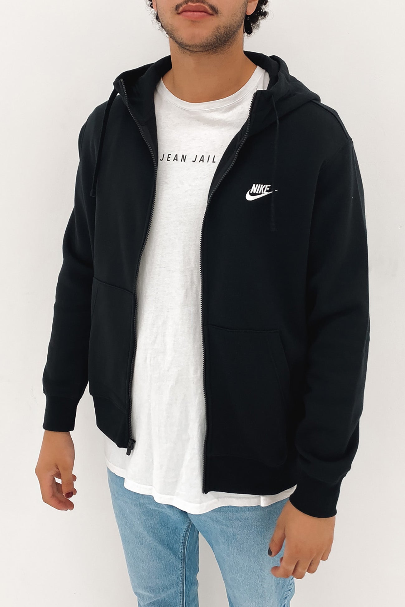 Nike Sportswear Club Fleece Full Zip Hoodie Black