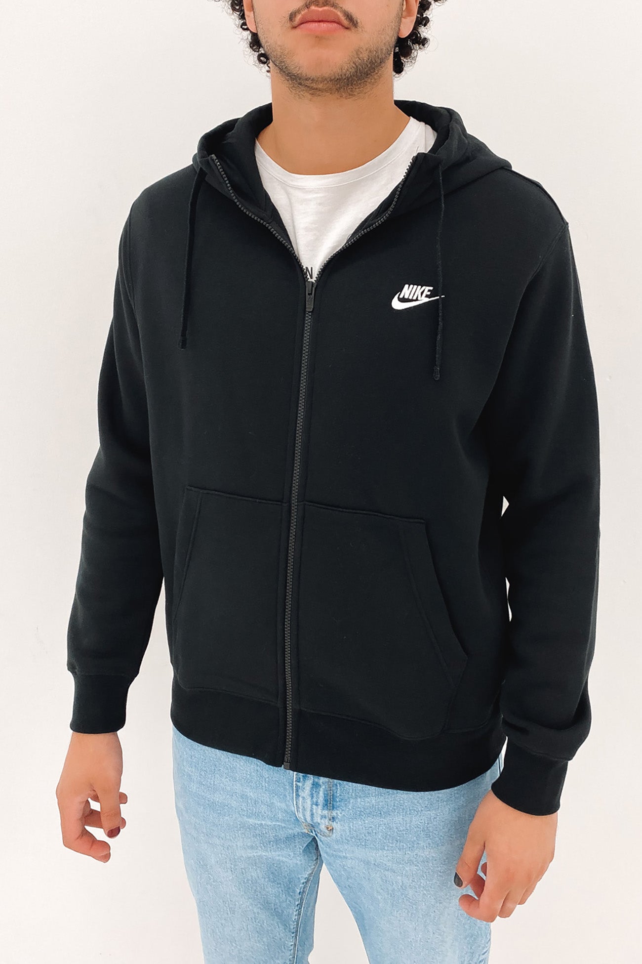 Nike Sportswear Club Fleece Full Zip Hoodie Black