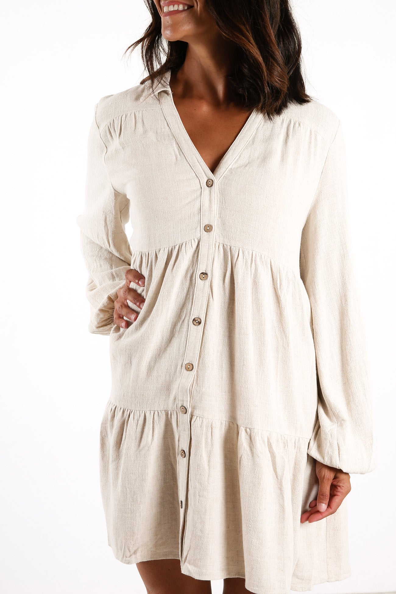 Nikita Dress Beige