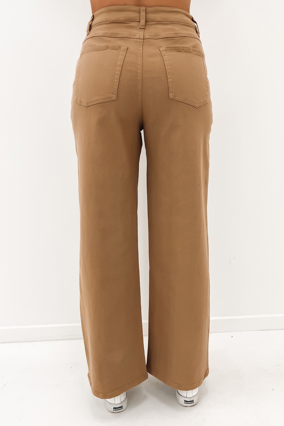 Simon Jersey Women's Stretch Trousers, Slim Leg, Tailored Fit, Tall Length,  Khaki | Simon Jersey