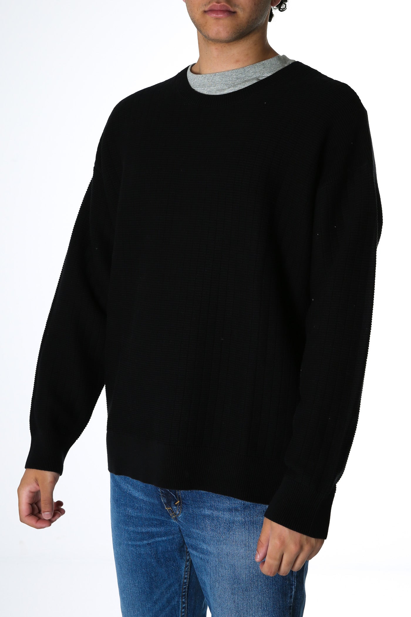 Non Sense Crew Knit Black