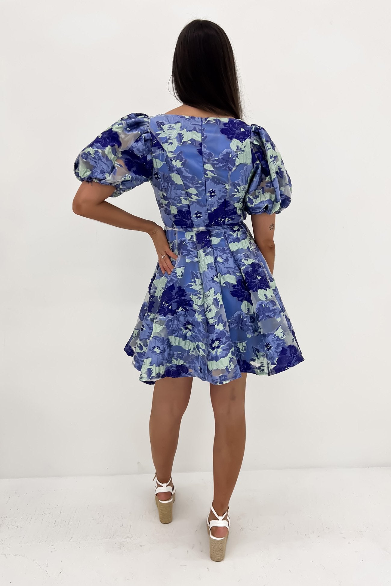 Nya Mini Dress Blue Floral