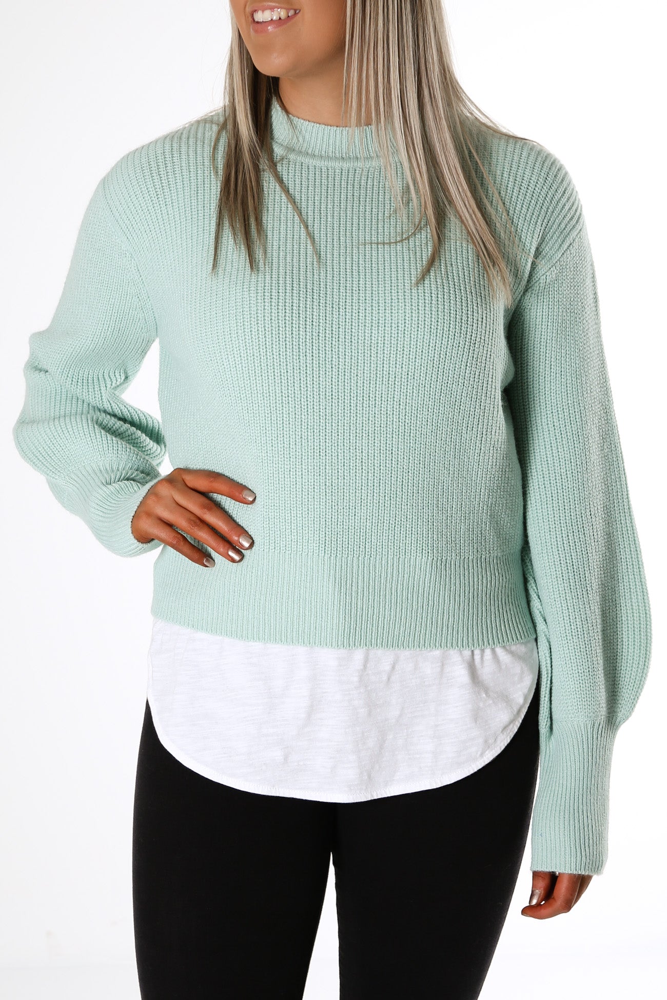 Olivia Knit Sweater Light Green