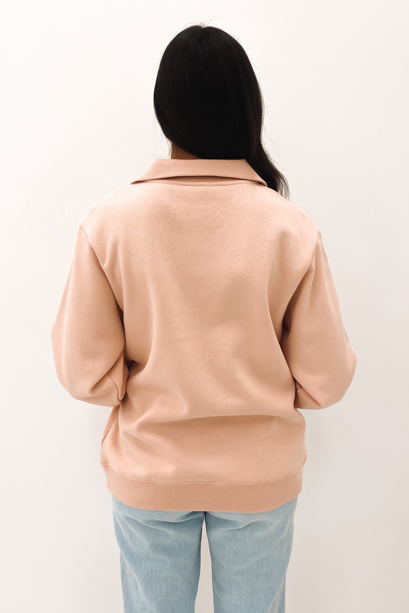 One & Only Rib Pullover Rock Salt