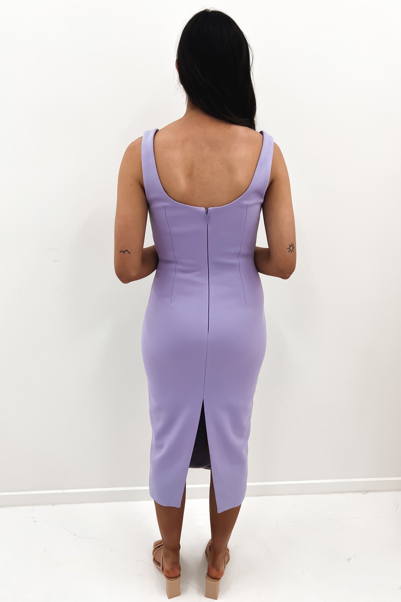 Perception Midi Dress Lilac