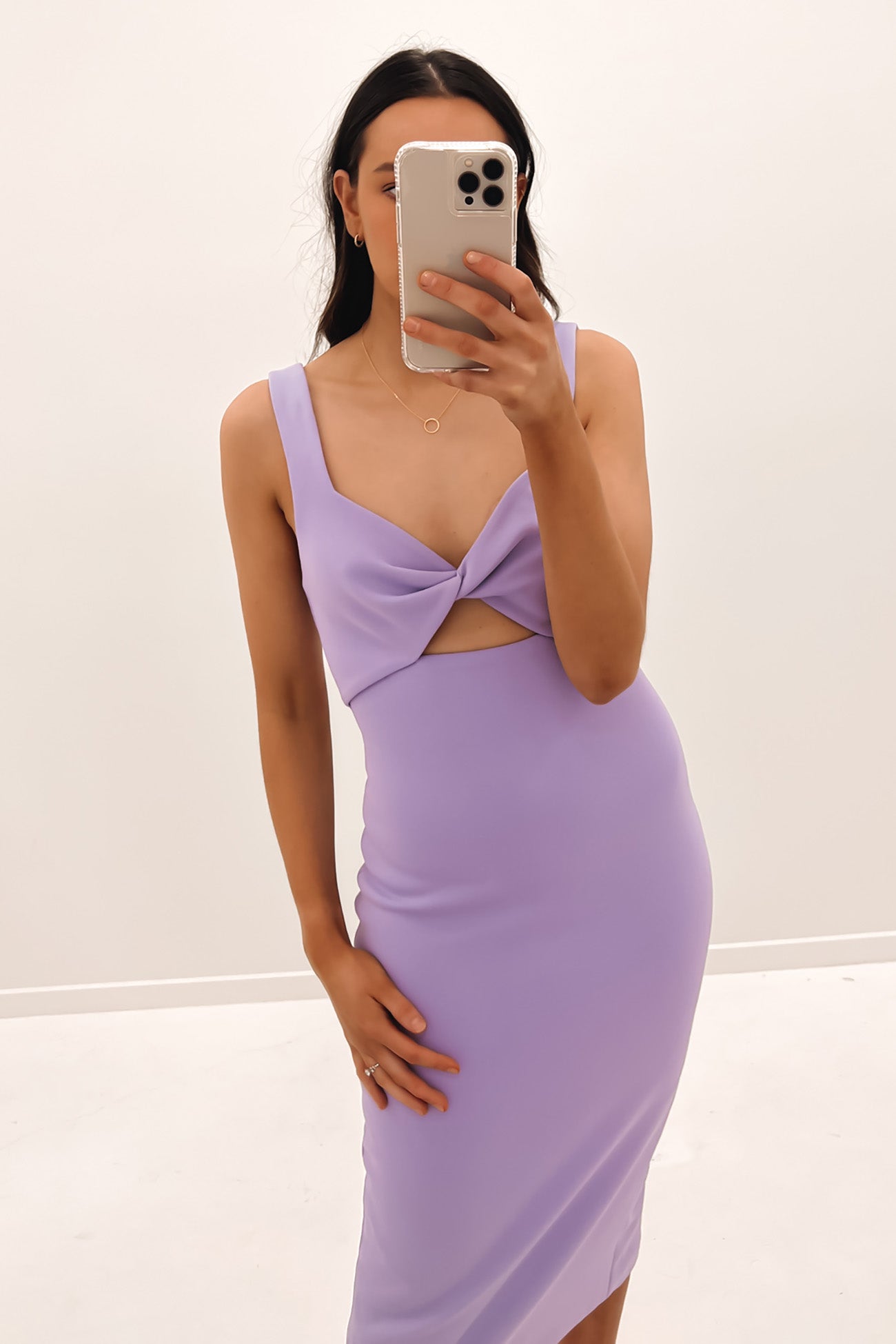 Perception Midi Dress Lilac