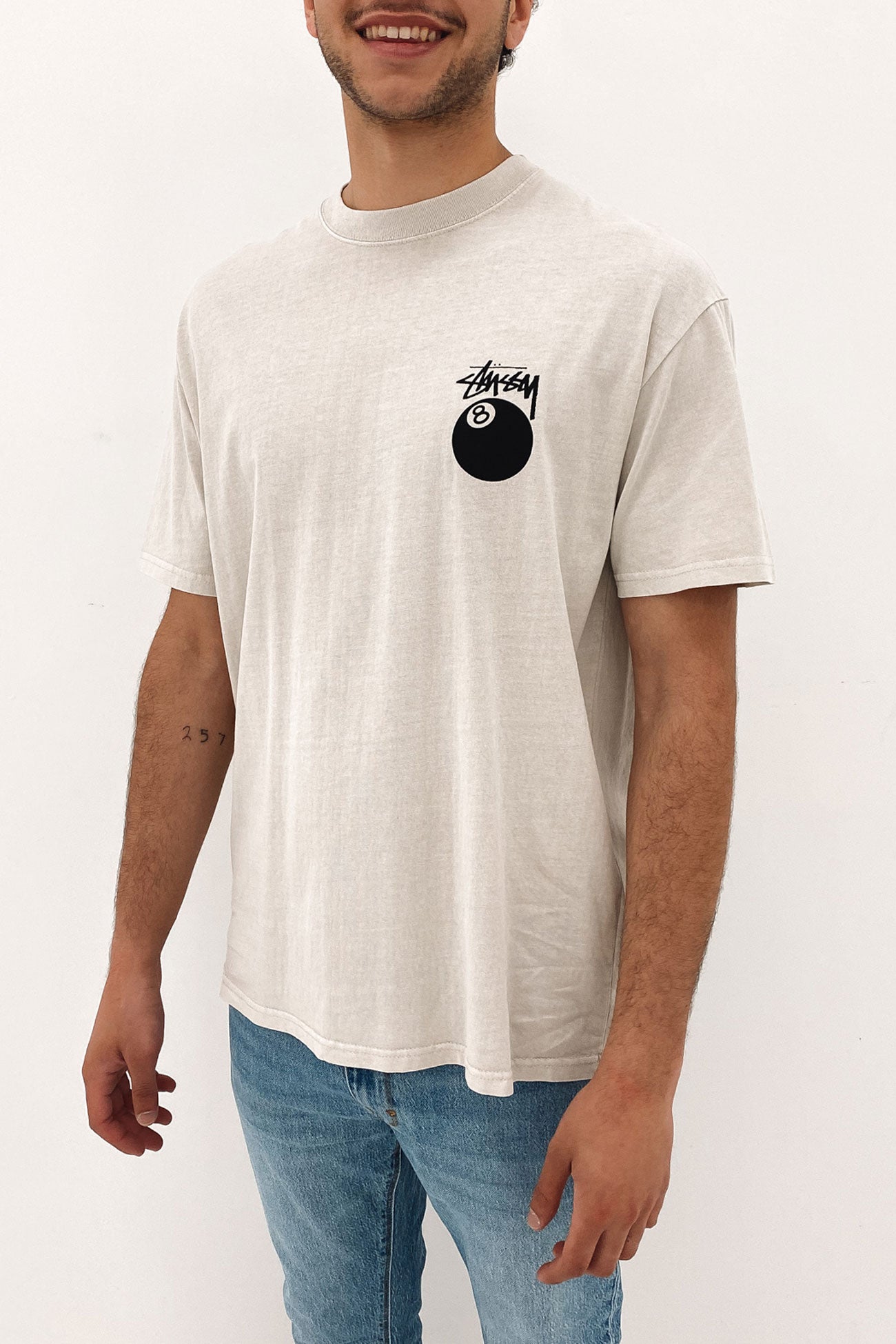 Pigment 8 Ball Short Sleeve Tee Pigment White Sand