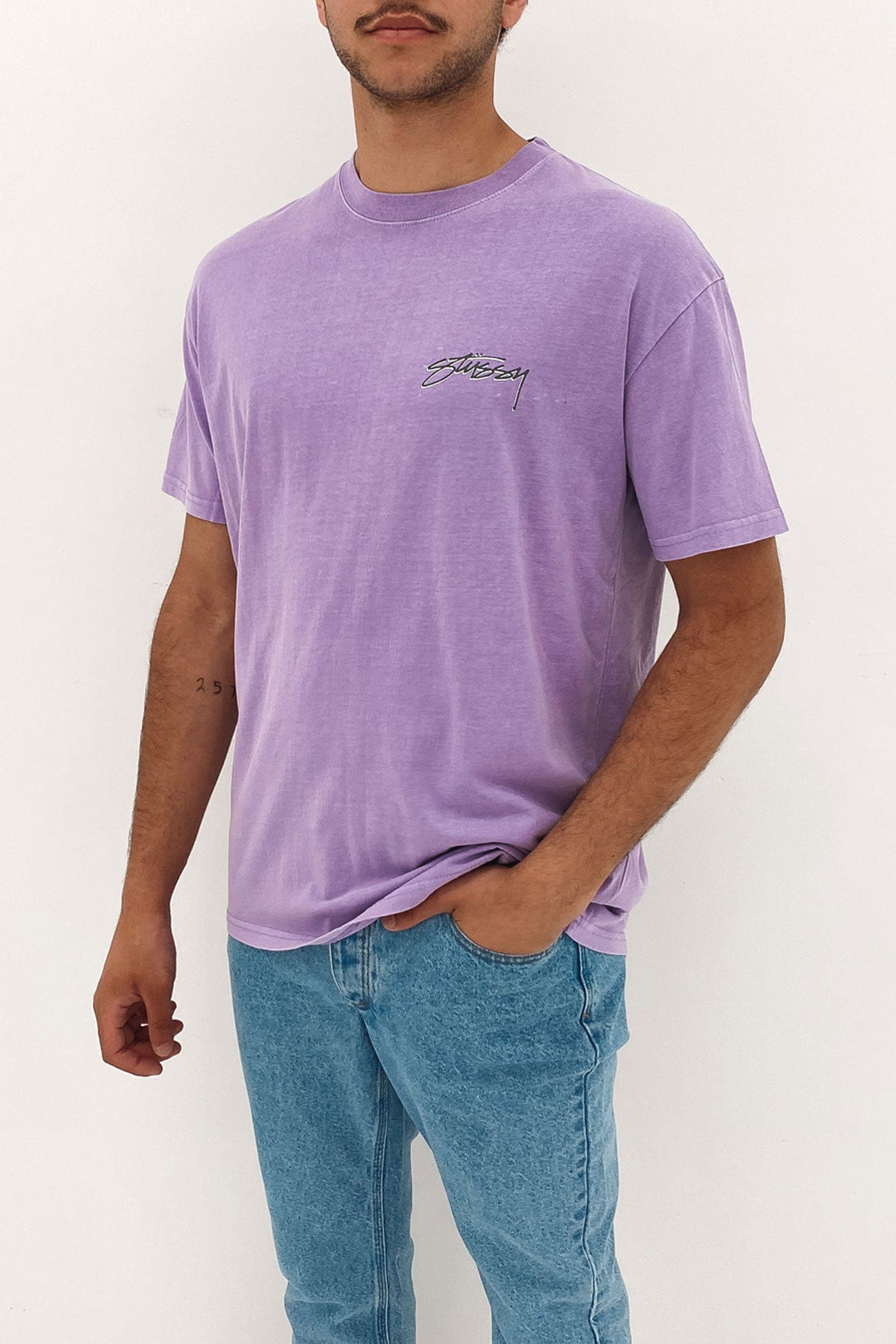 Pigment Stussy Designs Short Sleeve Tee Pigment Orchid