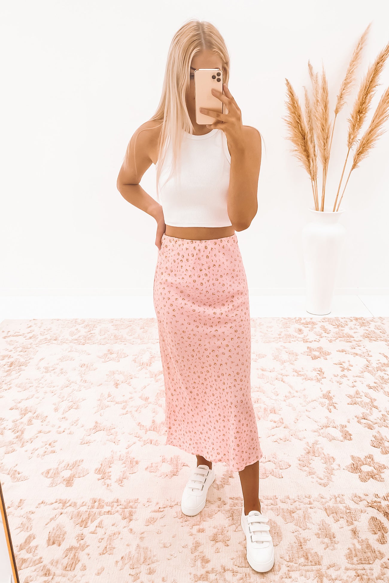 Piper Floral Midi Skirt Print