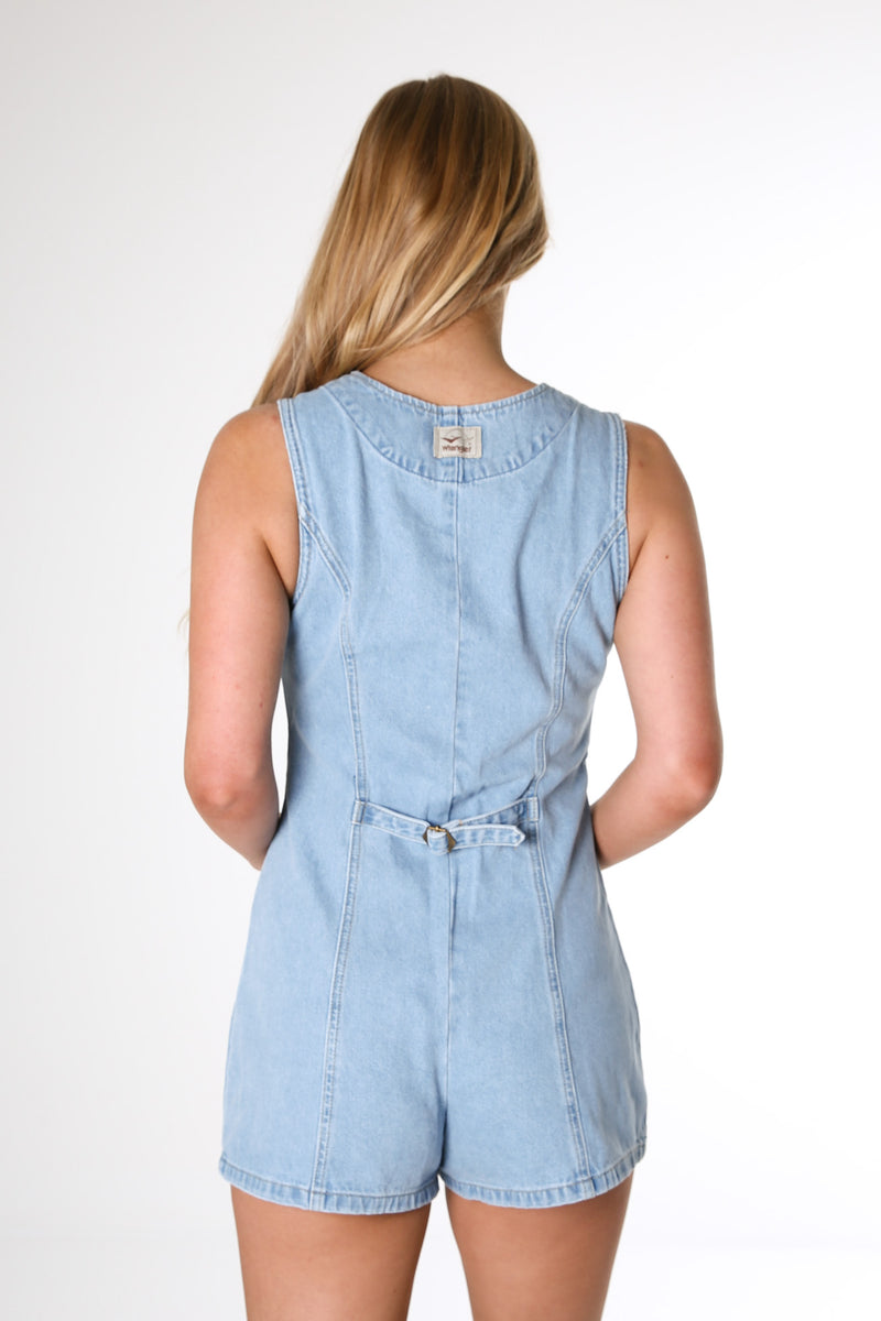 Blue jean outlet romper