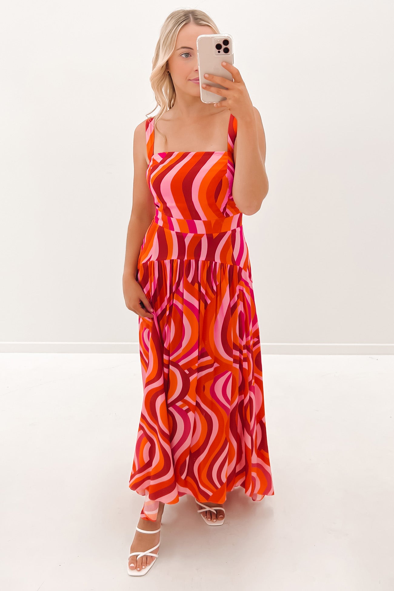 Pria Maxi Dress Red Multi