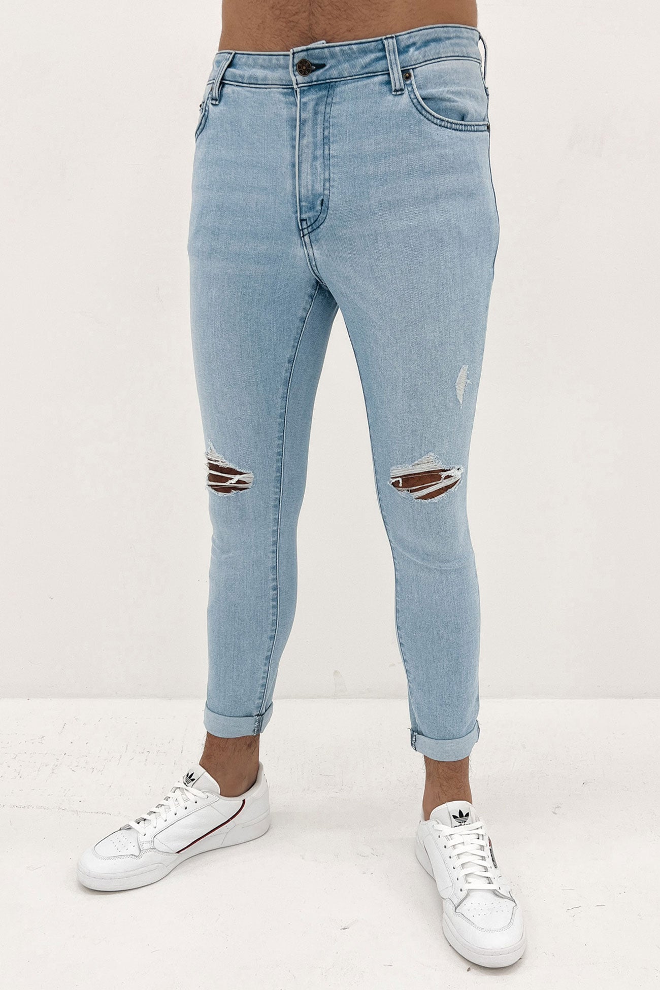 R1 Skinny Roller Jean Oracle Blue