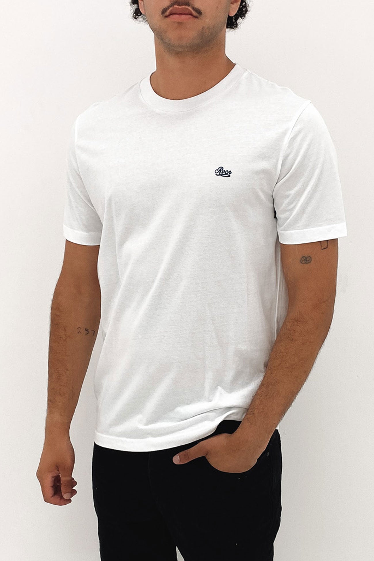 RVCA Bend Short Sleeve Tee White