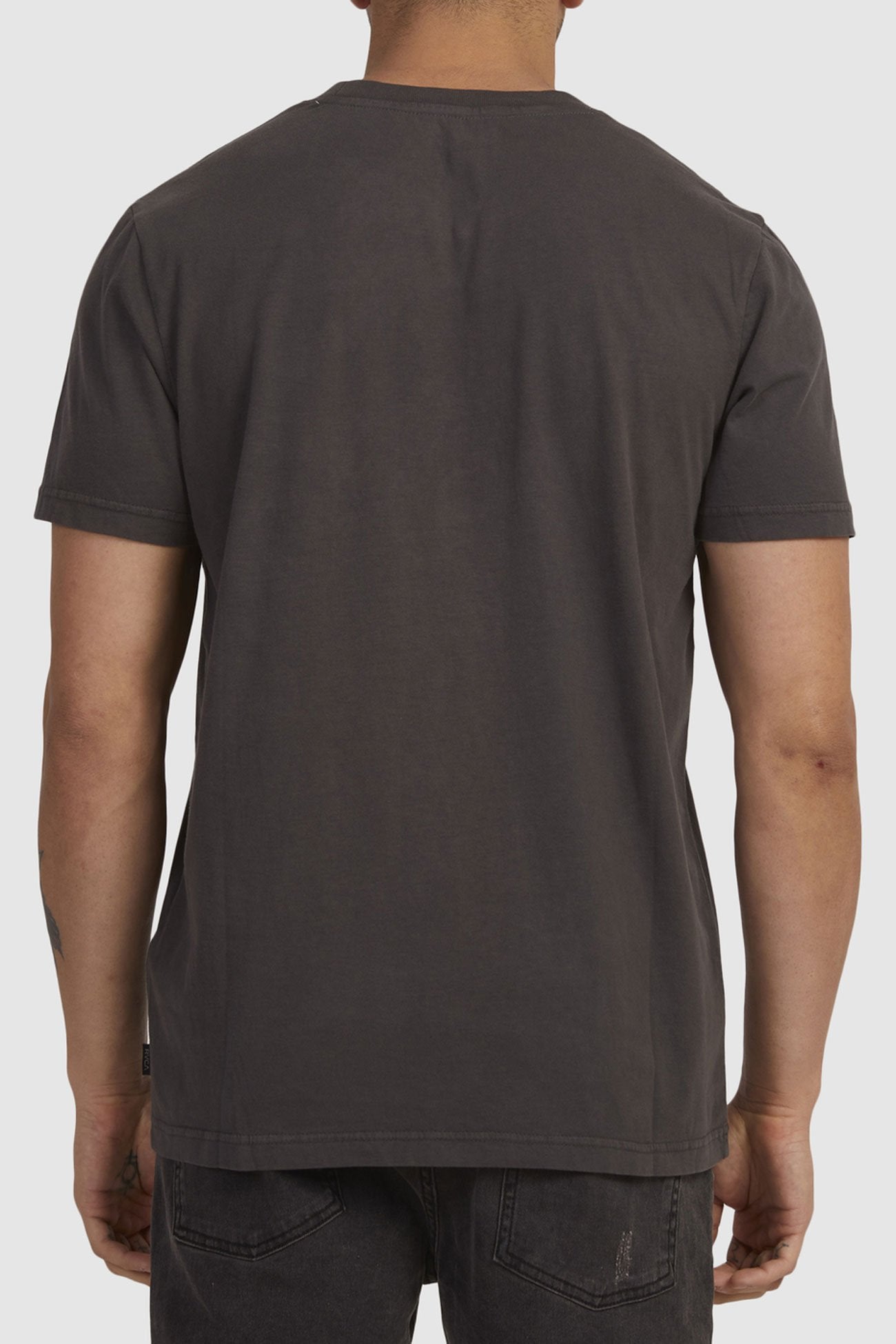 RVCA Mini Flipped Short Sleeve Tee Washed Black