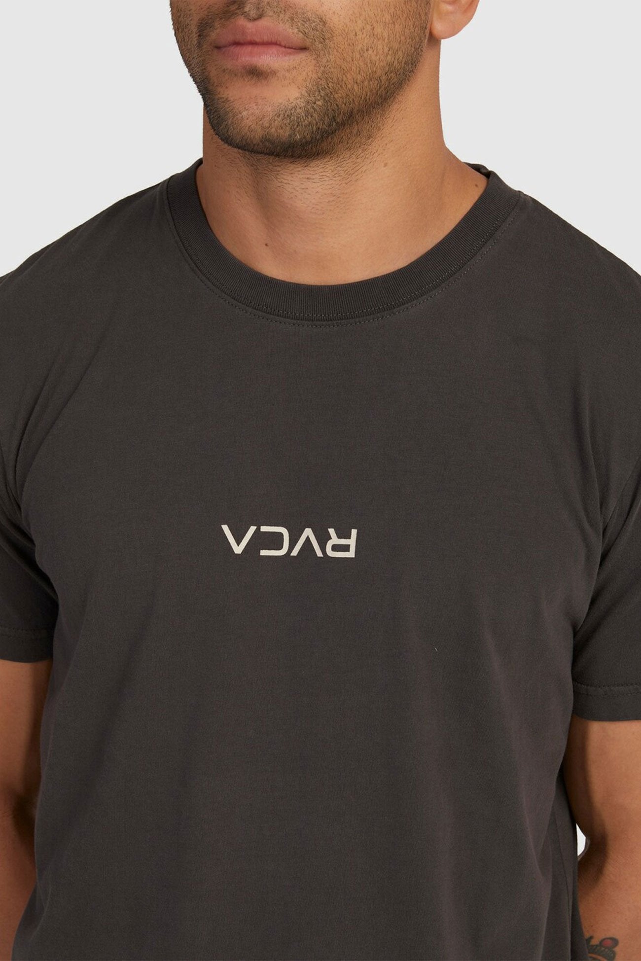 RVCA Mini Flipped Short Sleeve Tee Washed Black