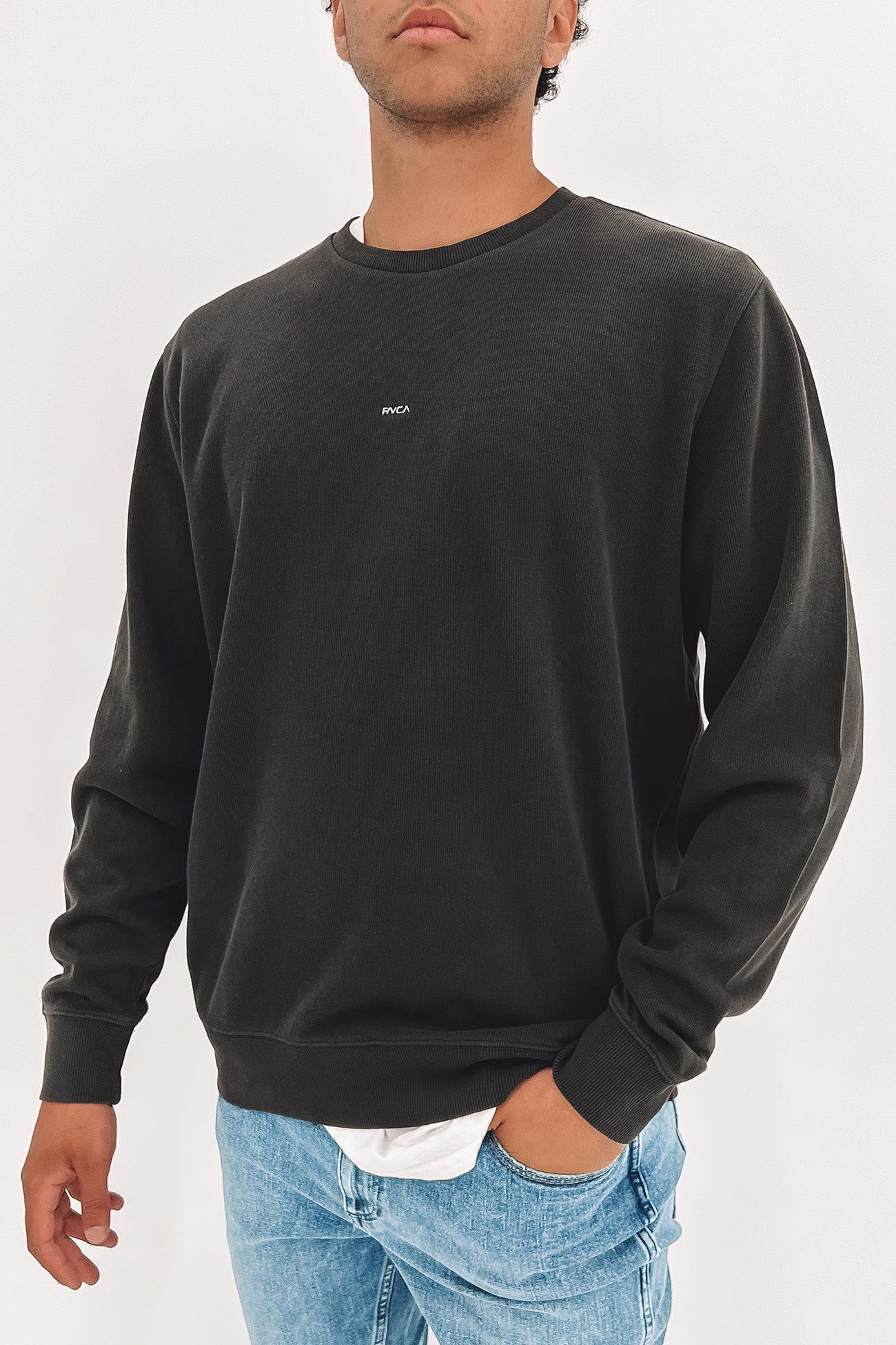 RVCA Smalls Crew Washed Black