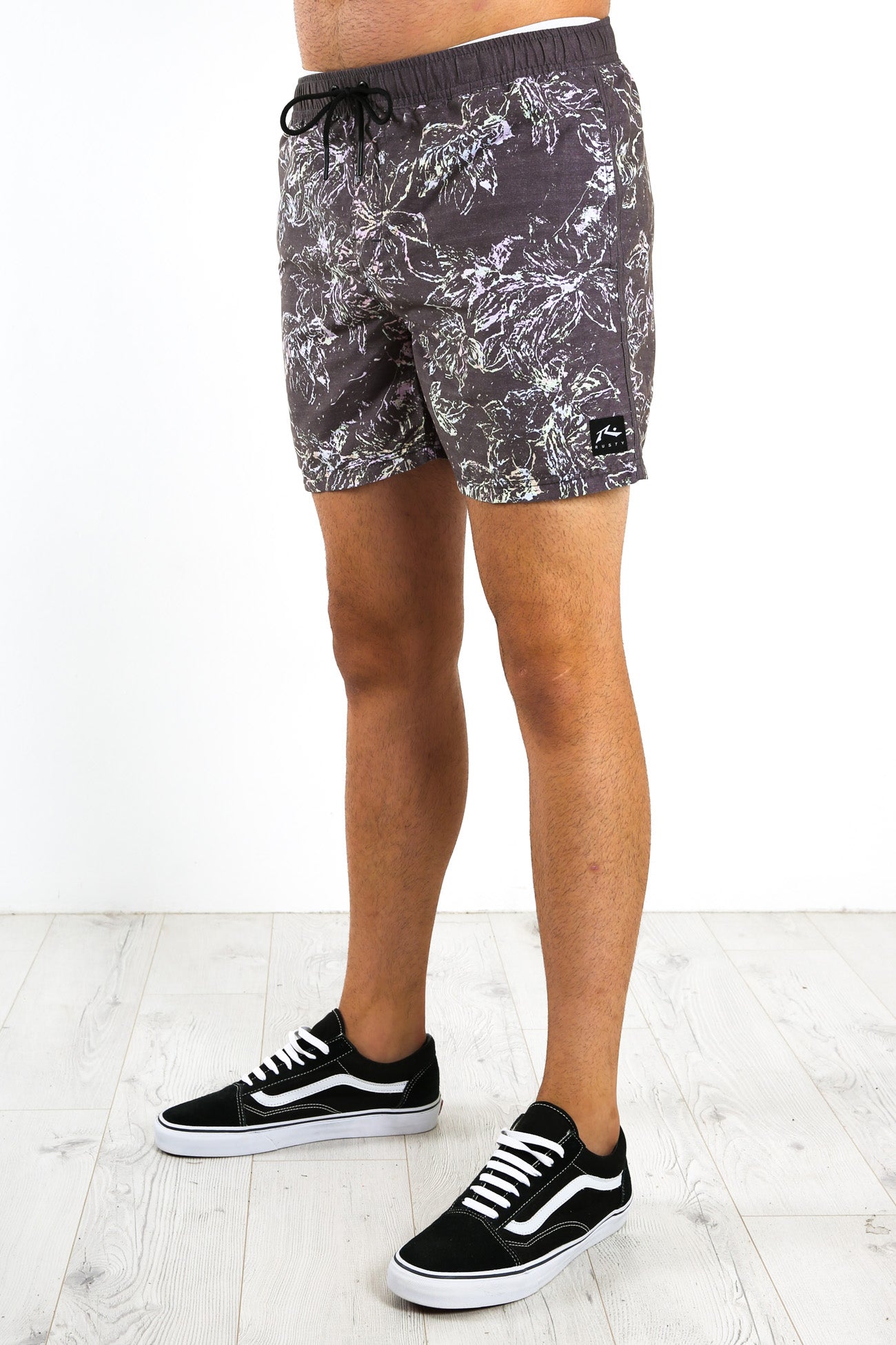 Reef Chain Elastic Boardshort Black