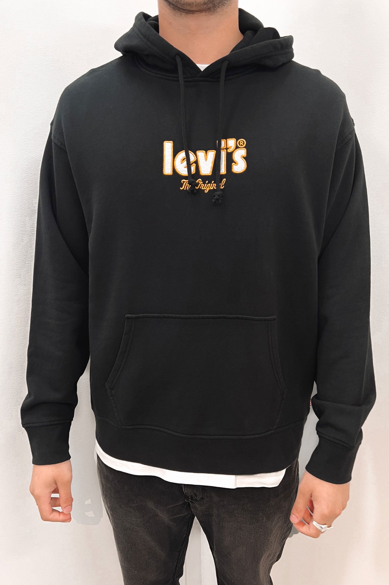 Relaxed Fit Graphic Hooded Holiday Poster Hoodie Caviar