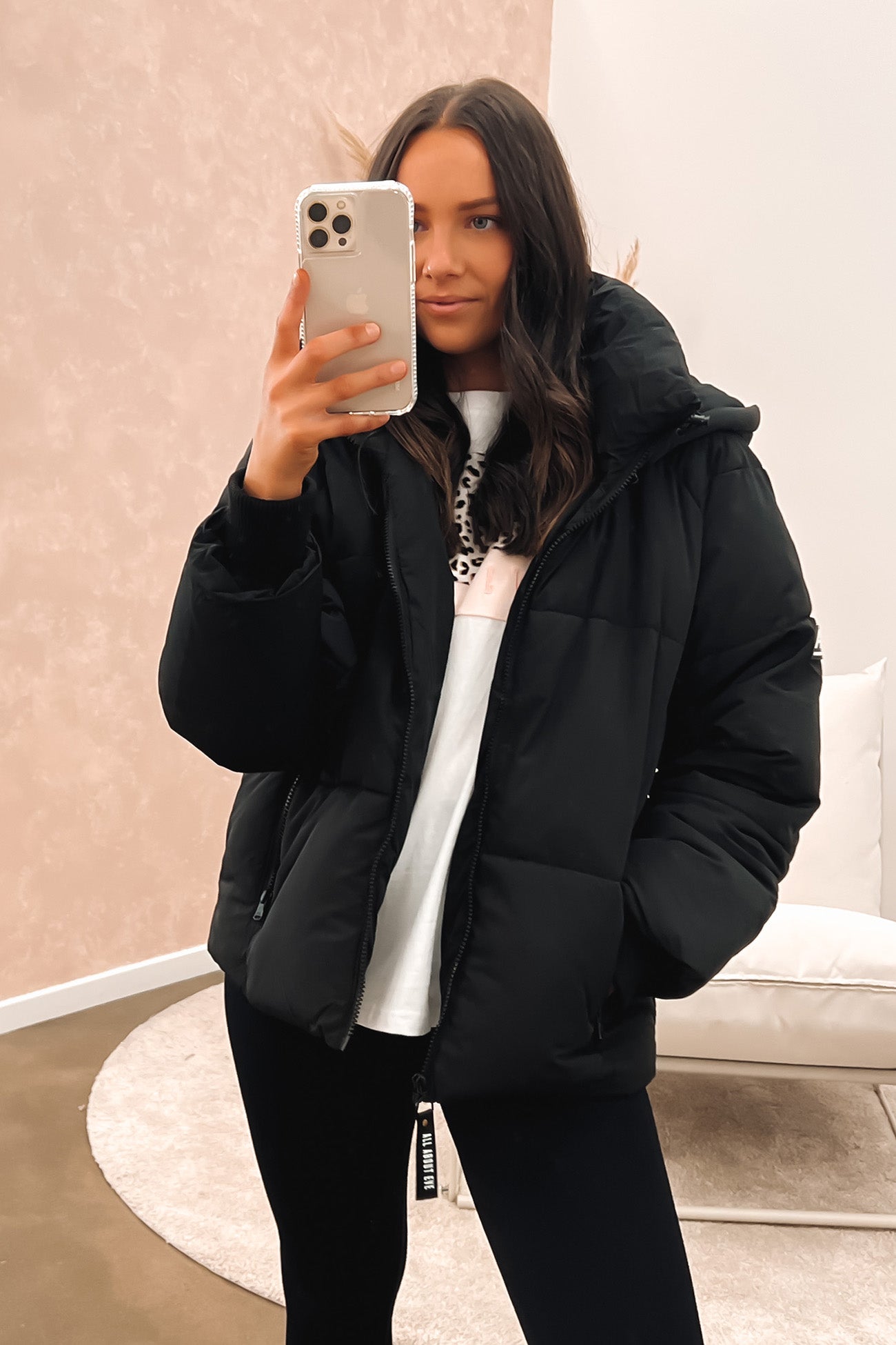 Remi Luxe Puffer Black