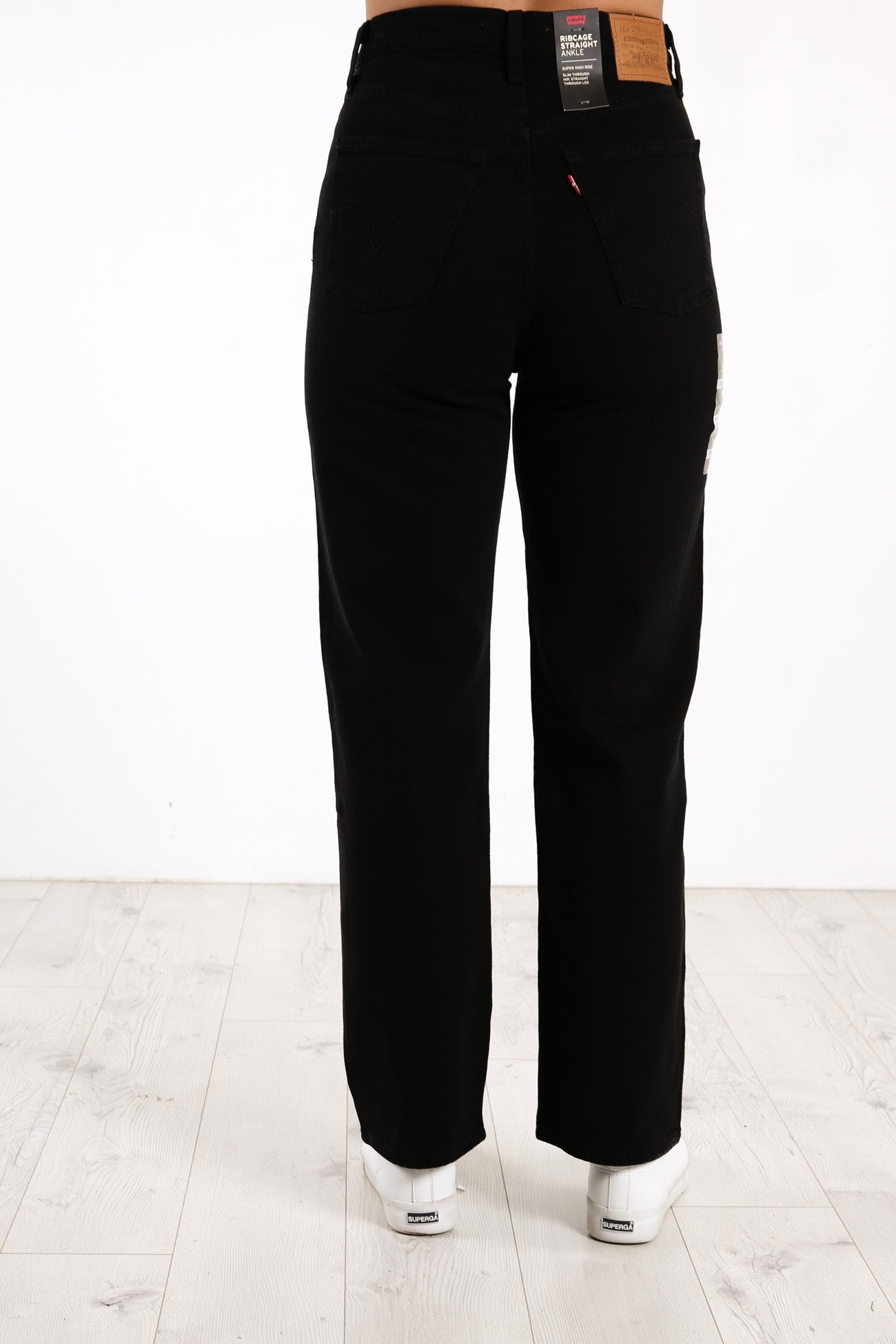 Ribcage Straight Ankle Jean Black Sprout