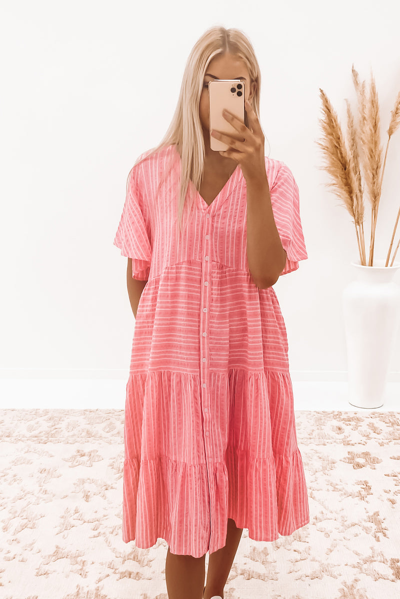 Rosalie Midi Dress Pink