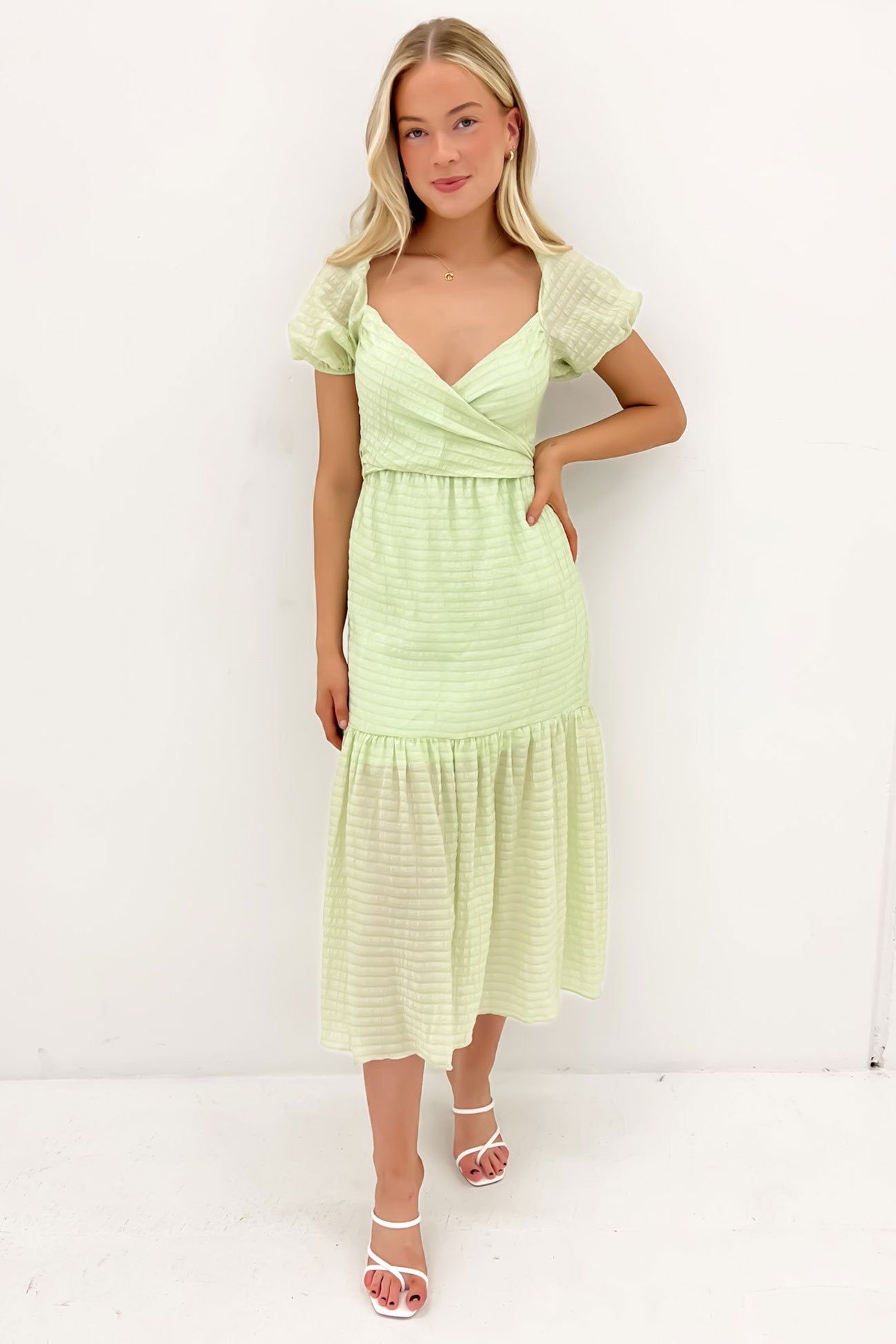 Sarann Midi Dress Green