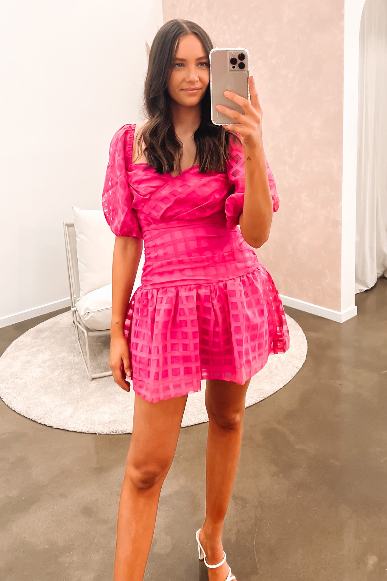 Sarsha Mini Dress Hot Pink