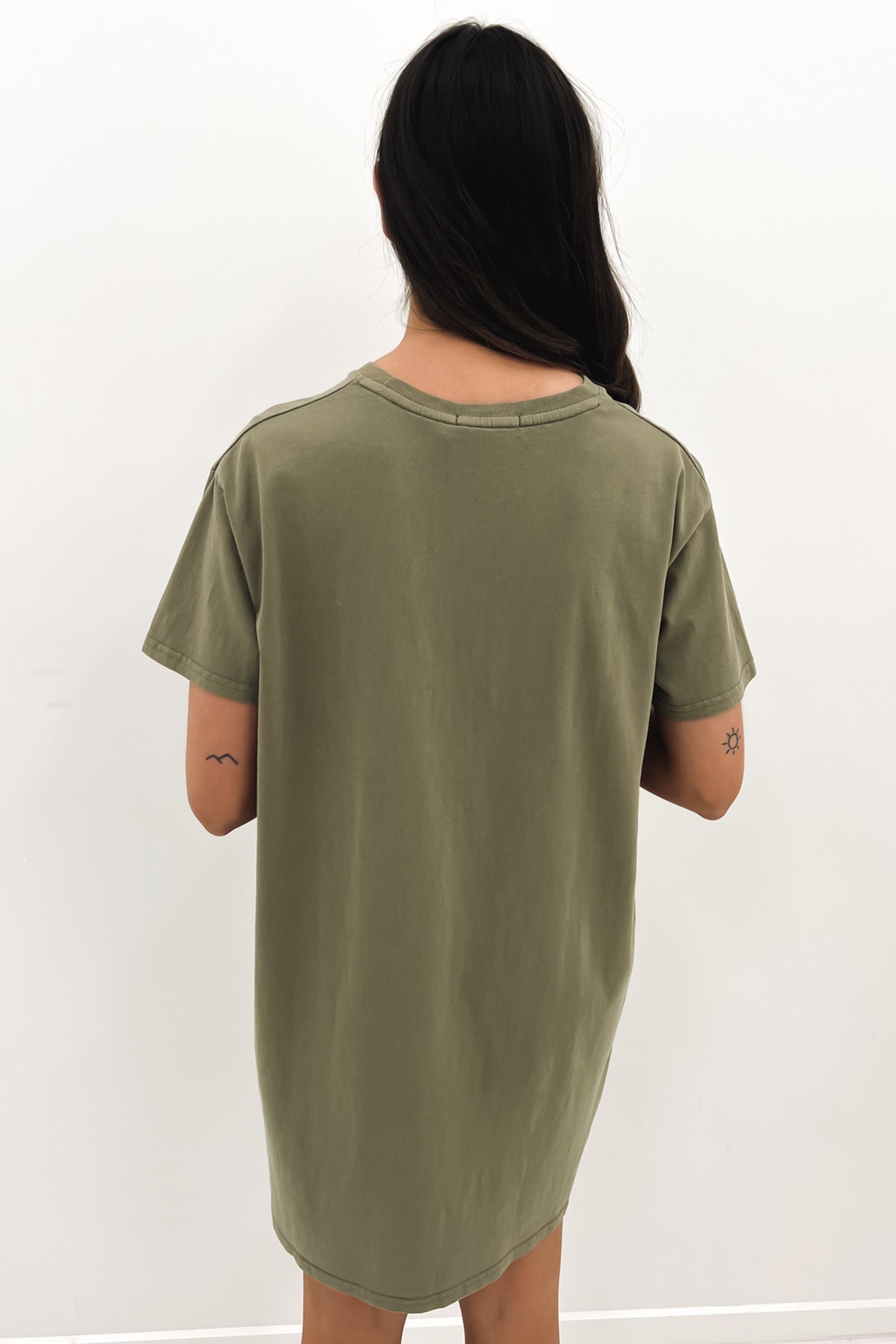 Savage Tee Dress Khaki